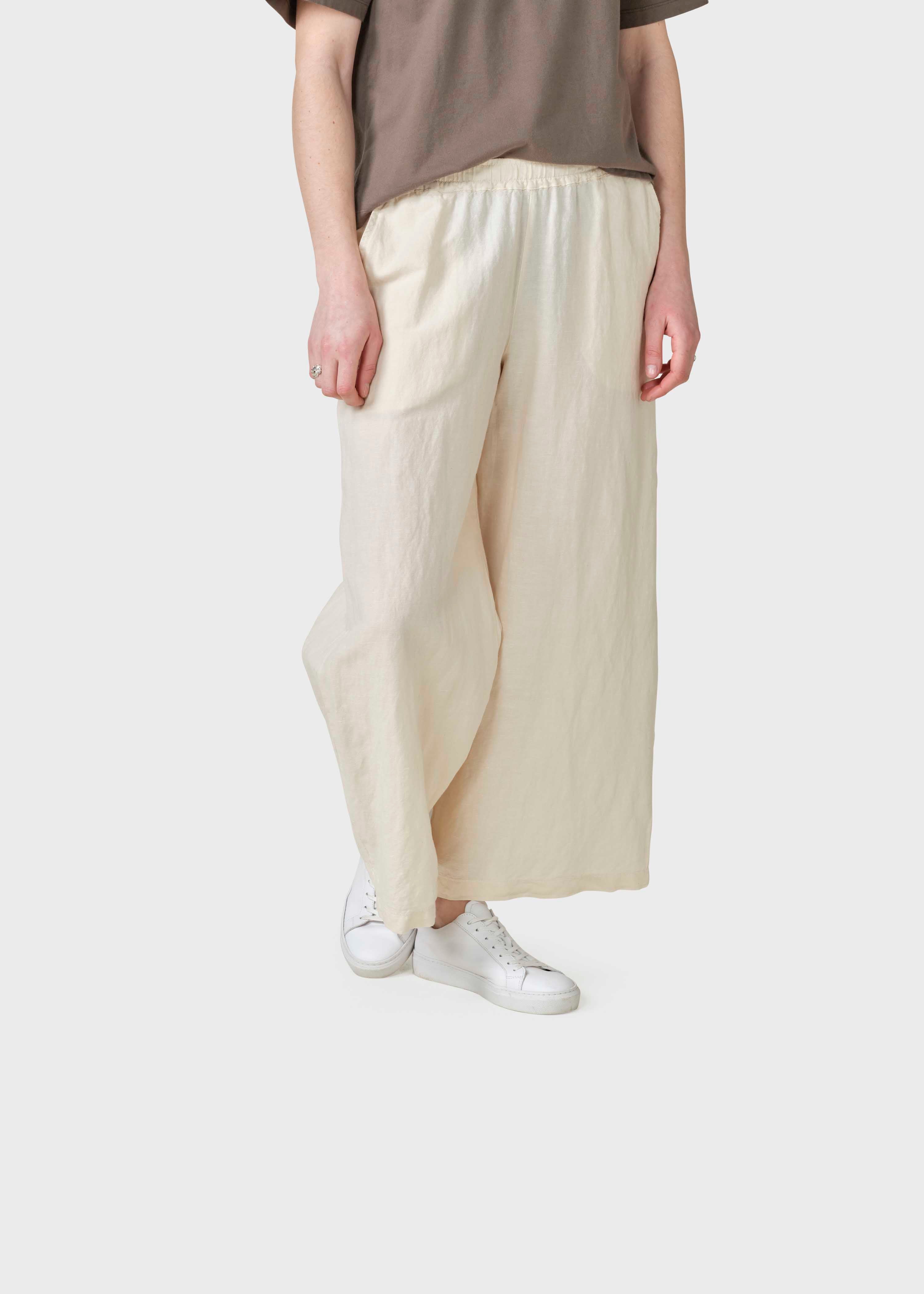 Kaja Cotton/linen Pants - Pastel Sand