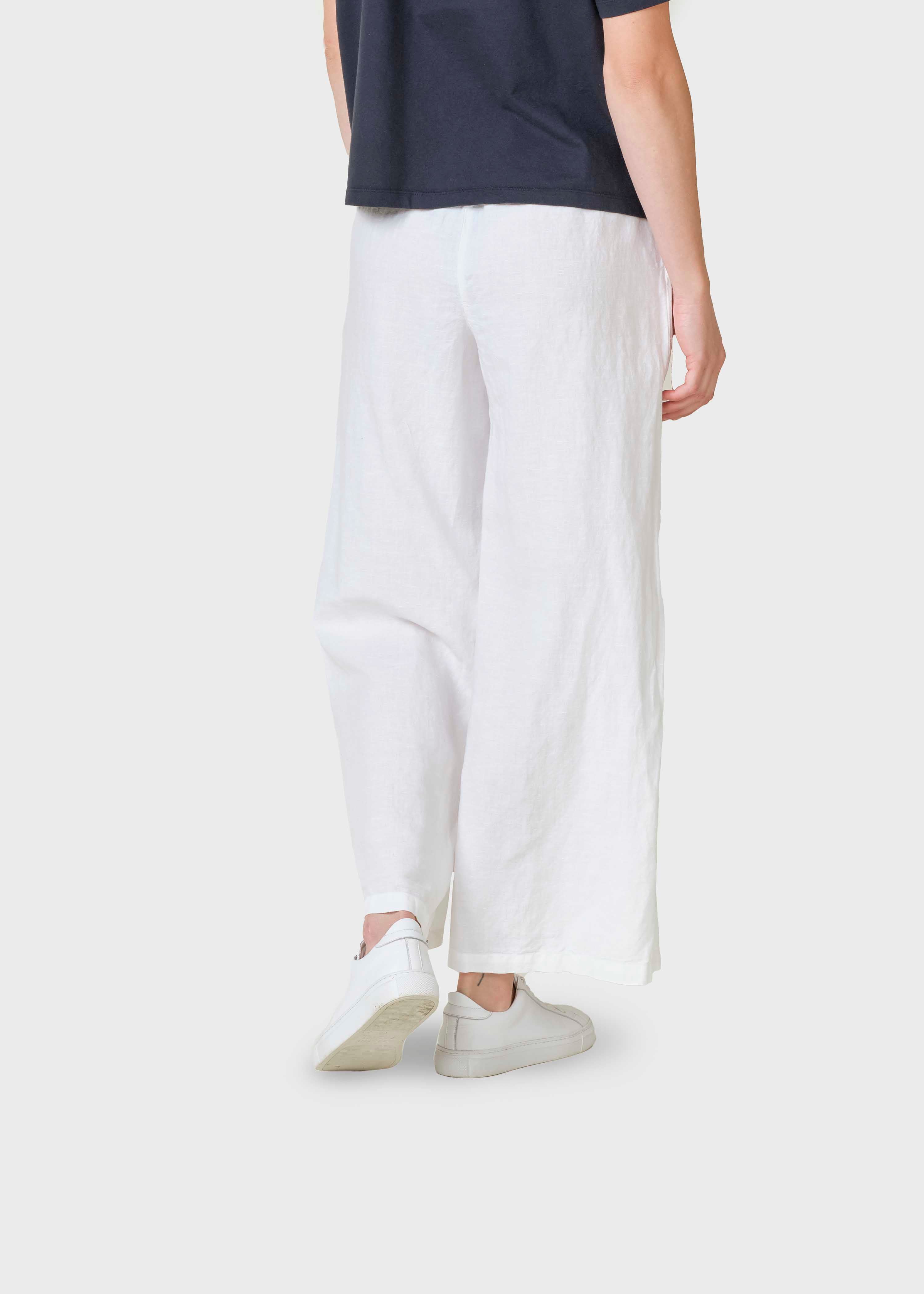 Kaja Cotton/linen Pants - White