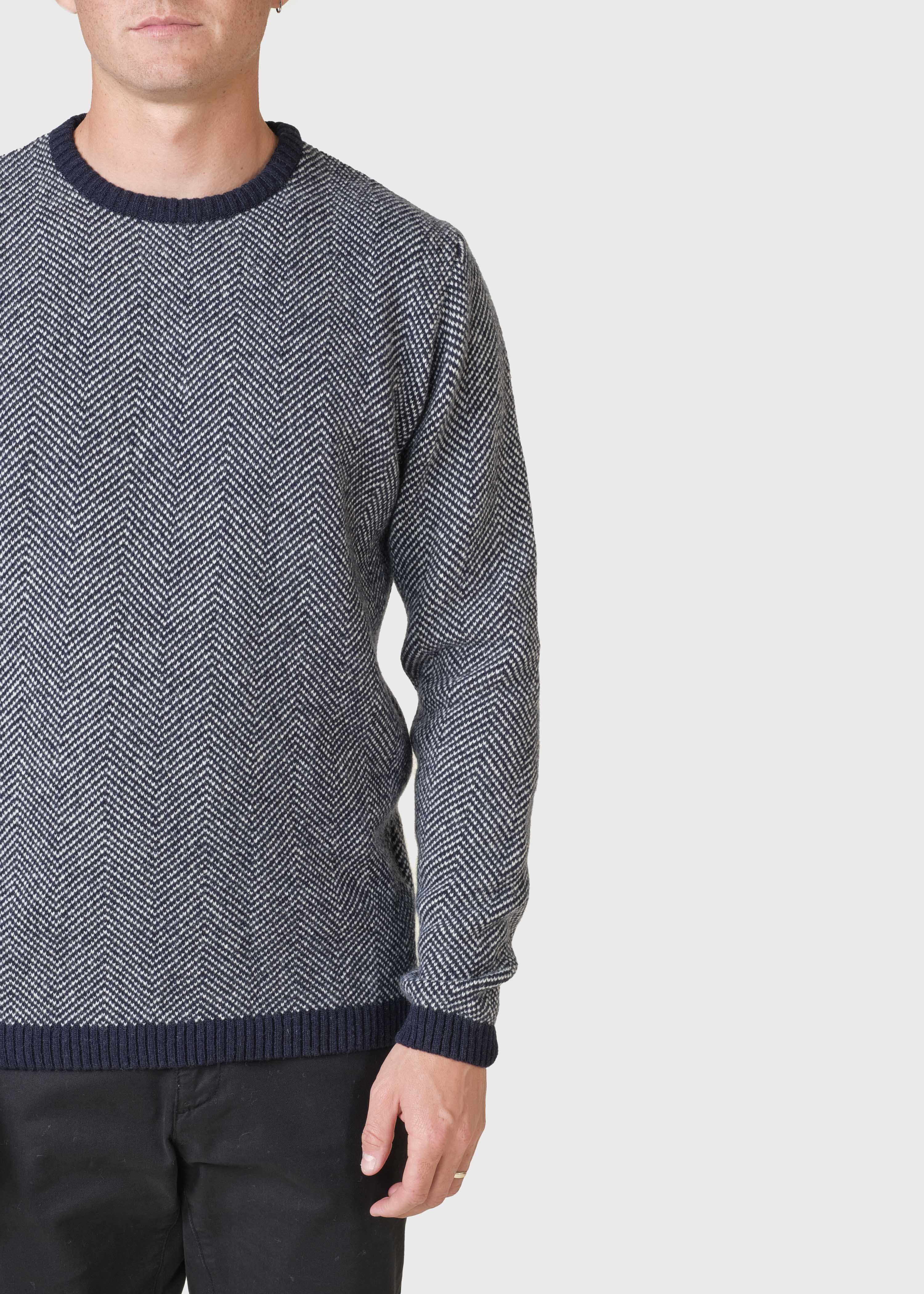 Keld Knit - Navy/cream