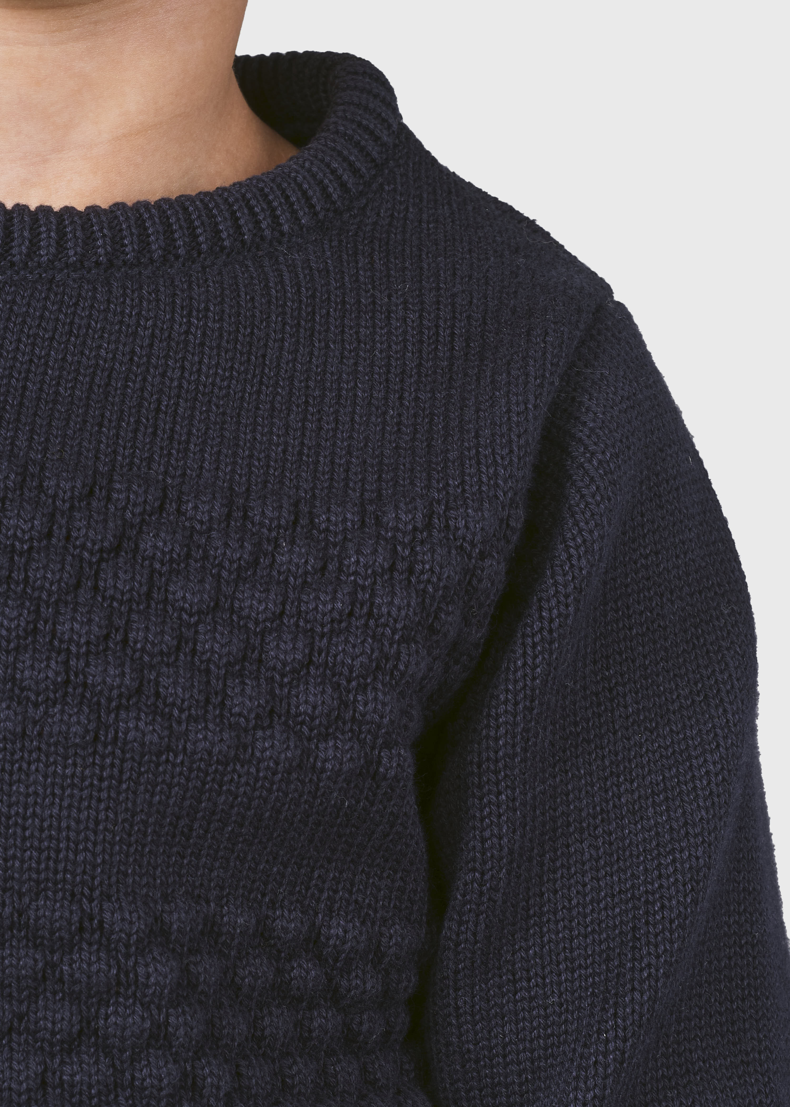Kids Fisher Cotton Knit - Navy