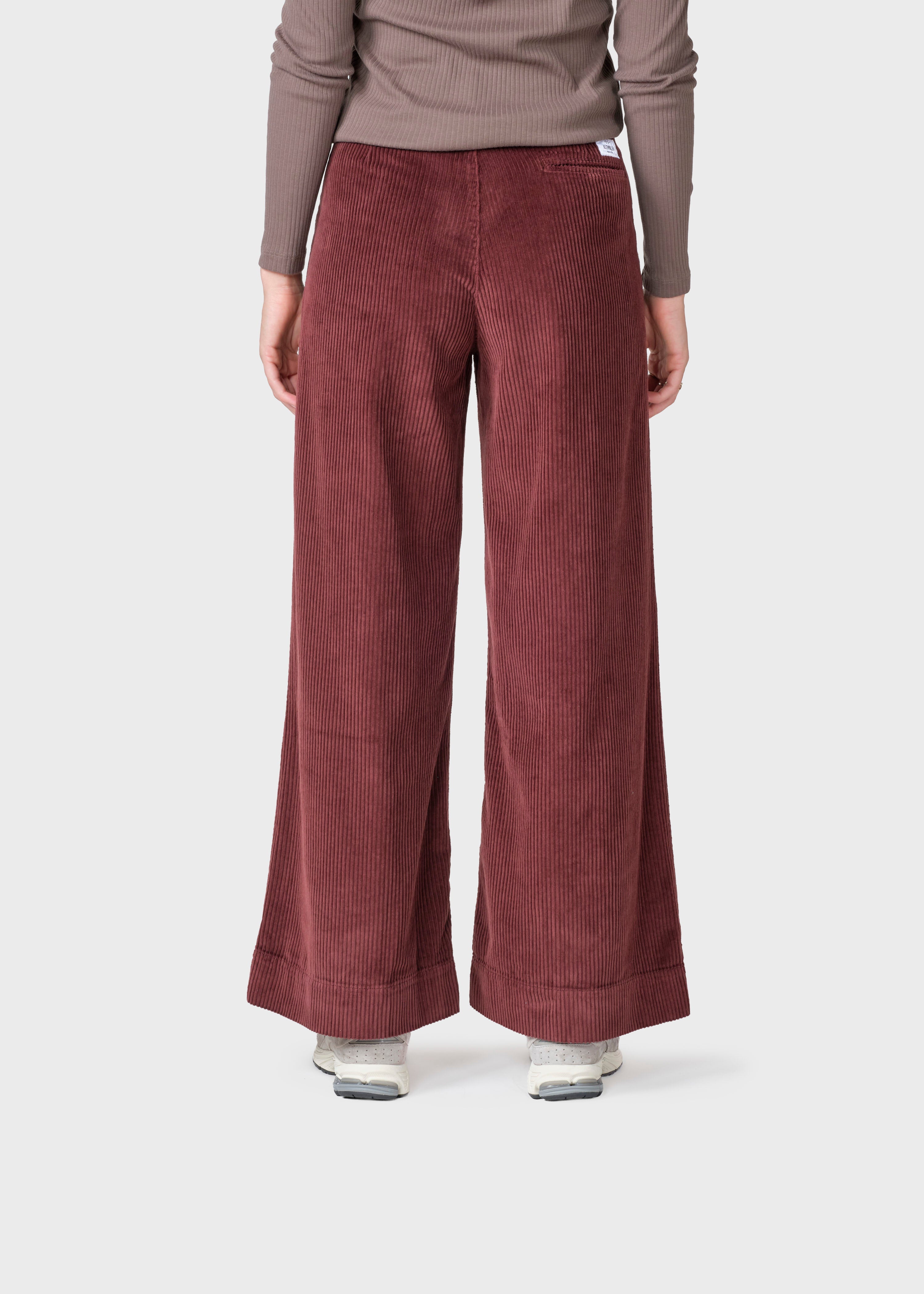 Lois Cord Pants - Burgundy