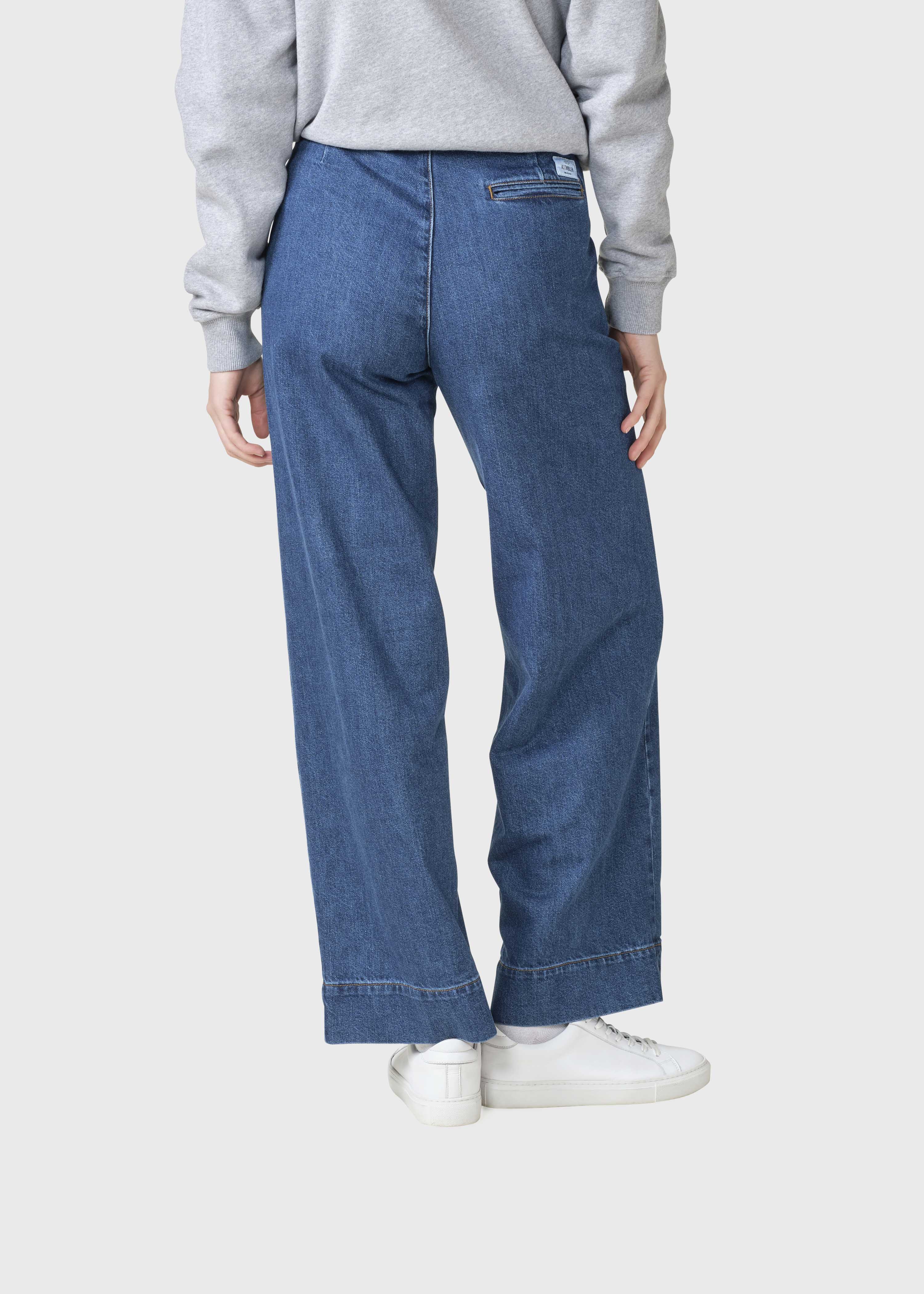 Lydia Denim Pants - Dark Blue Stonewash