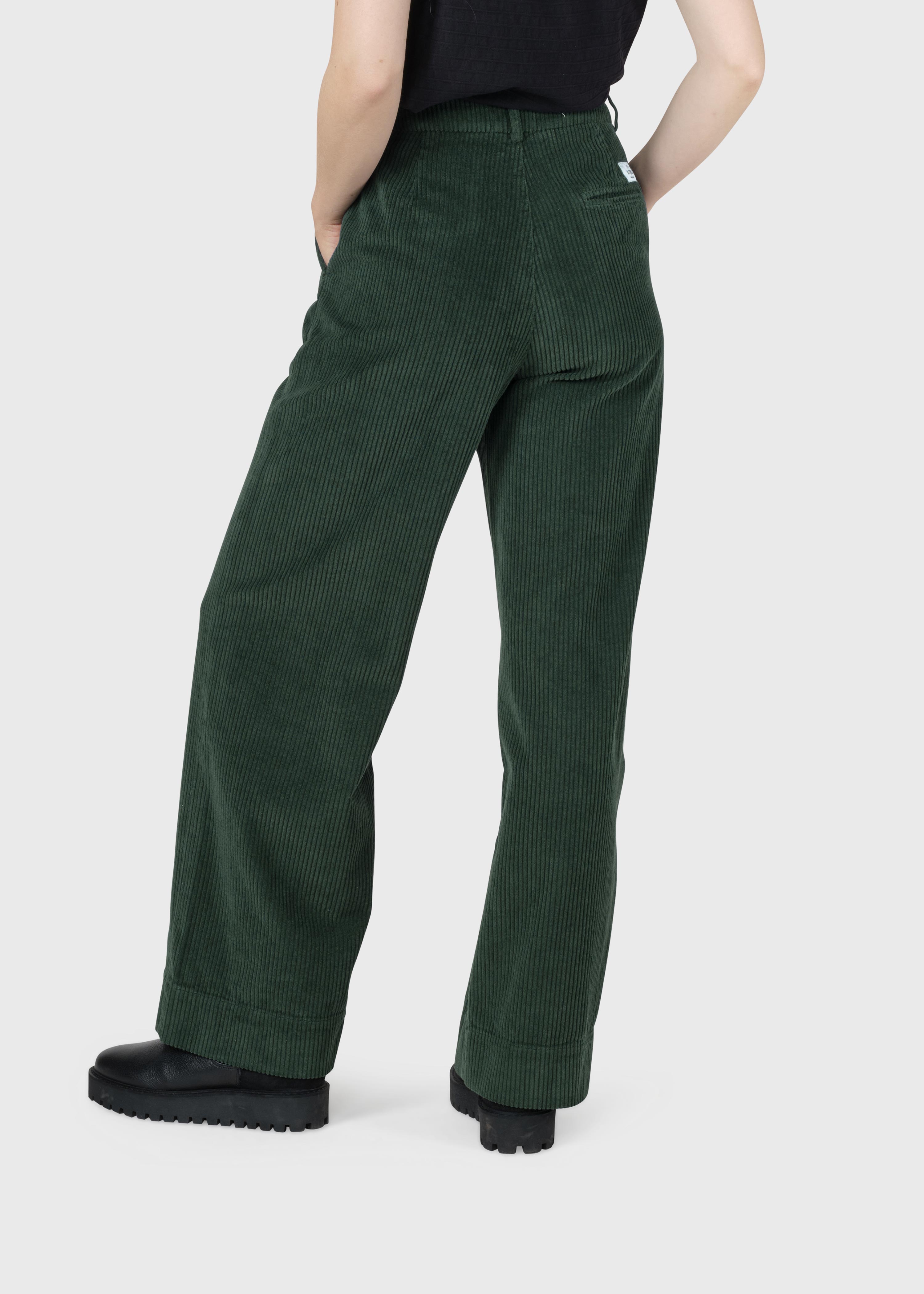 Lydia Jumbo Corduroy Pants - Moss Green