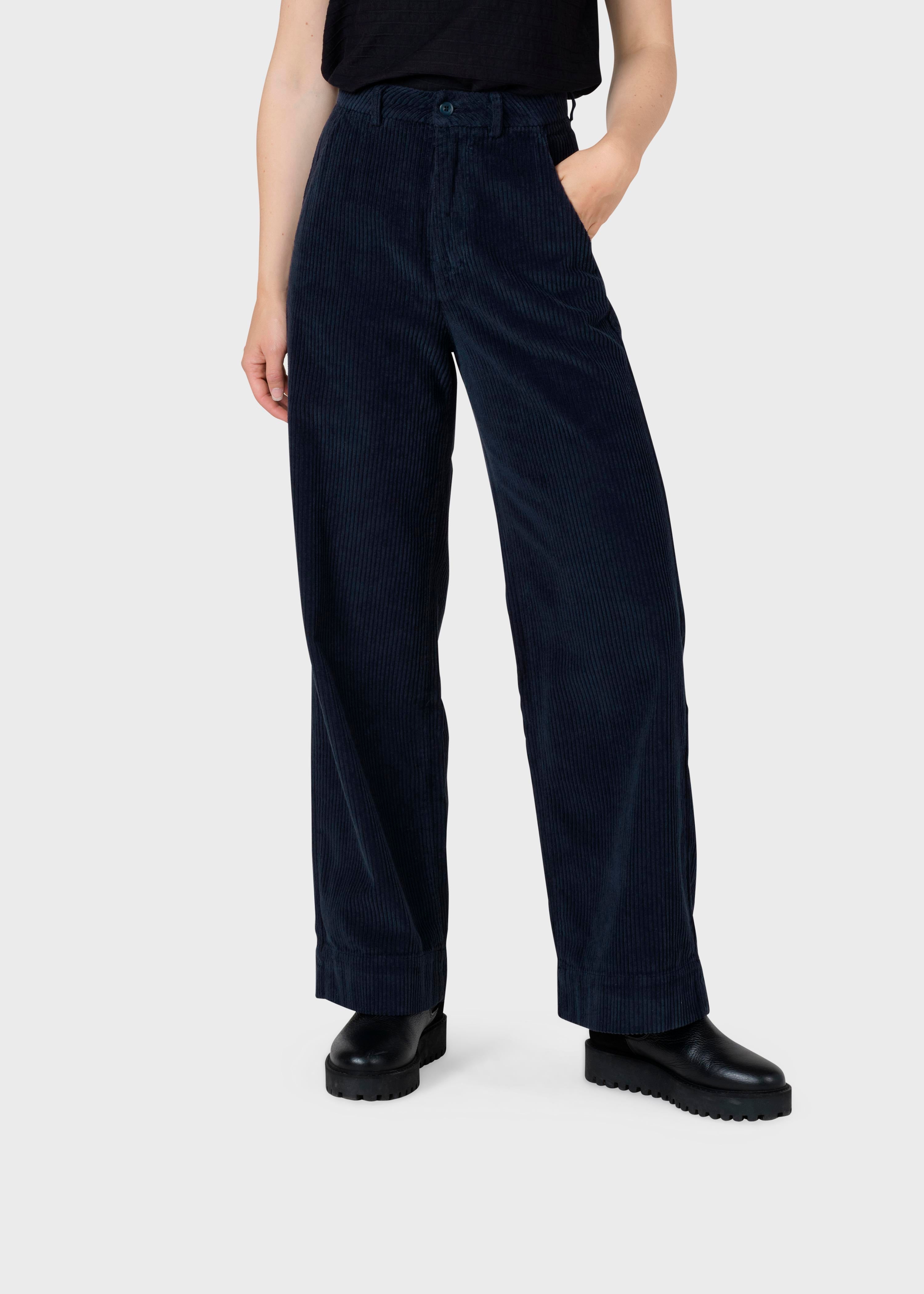 Lydia Jumbo Corduroy Pants - Navy