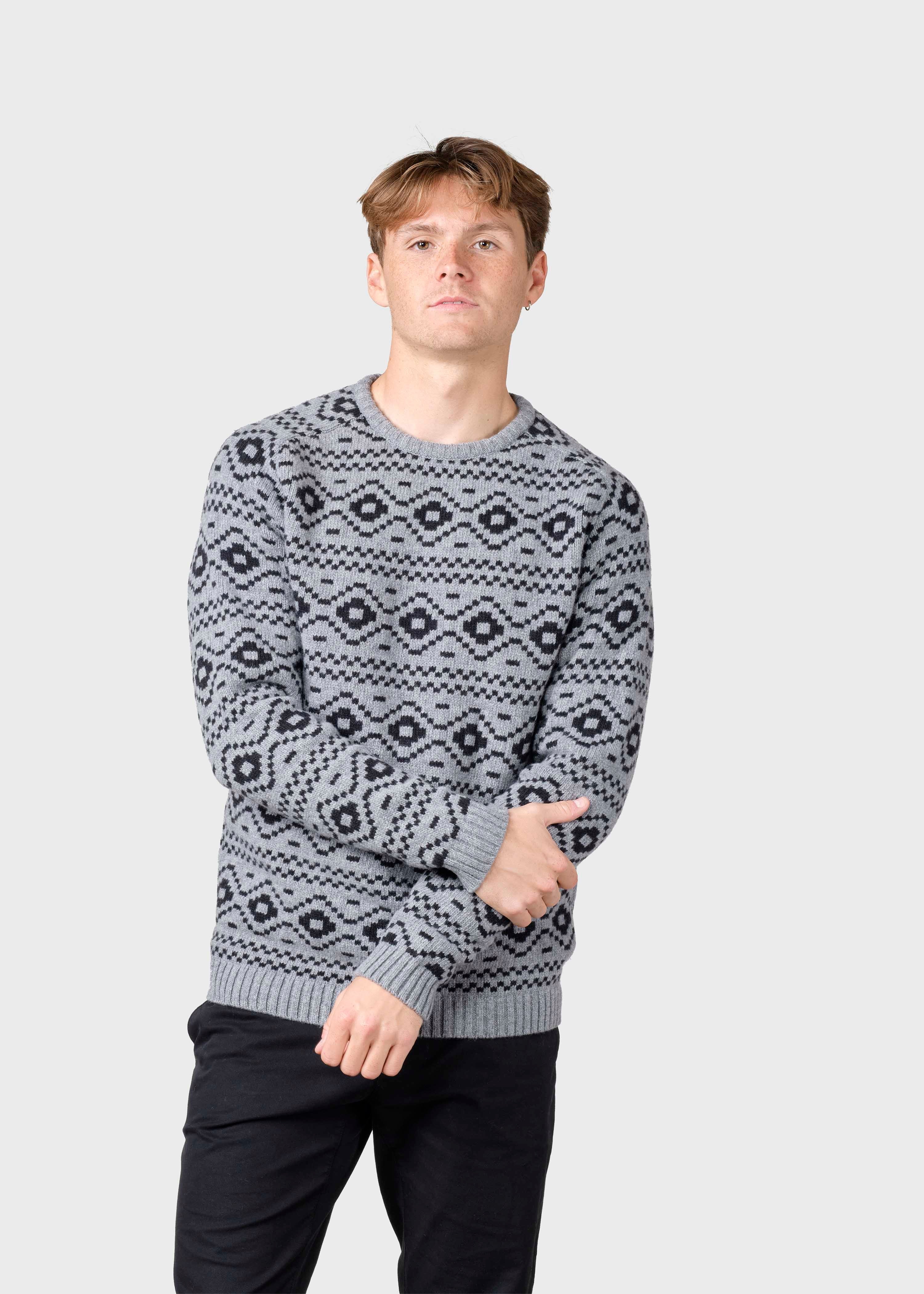 Marlon Knit - Light Grey/black