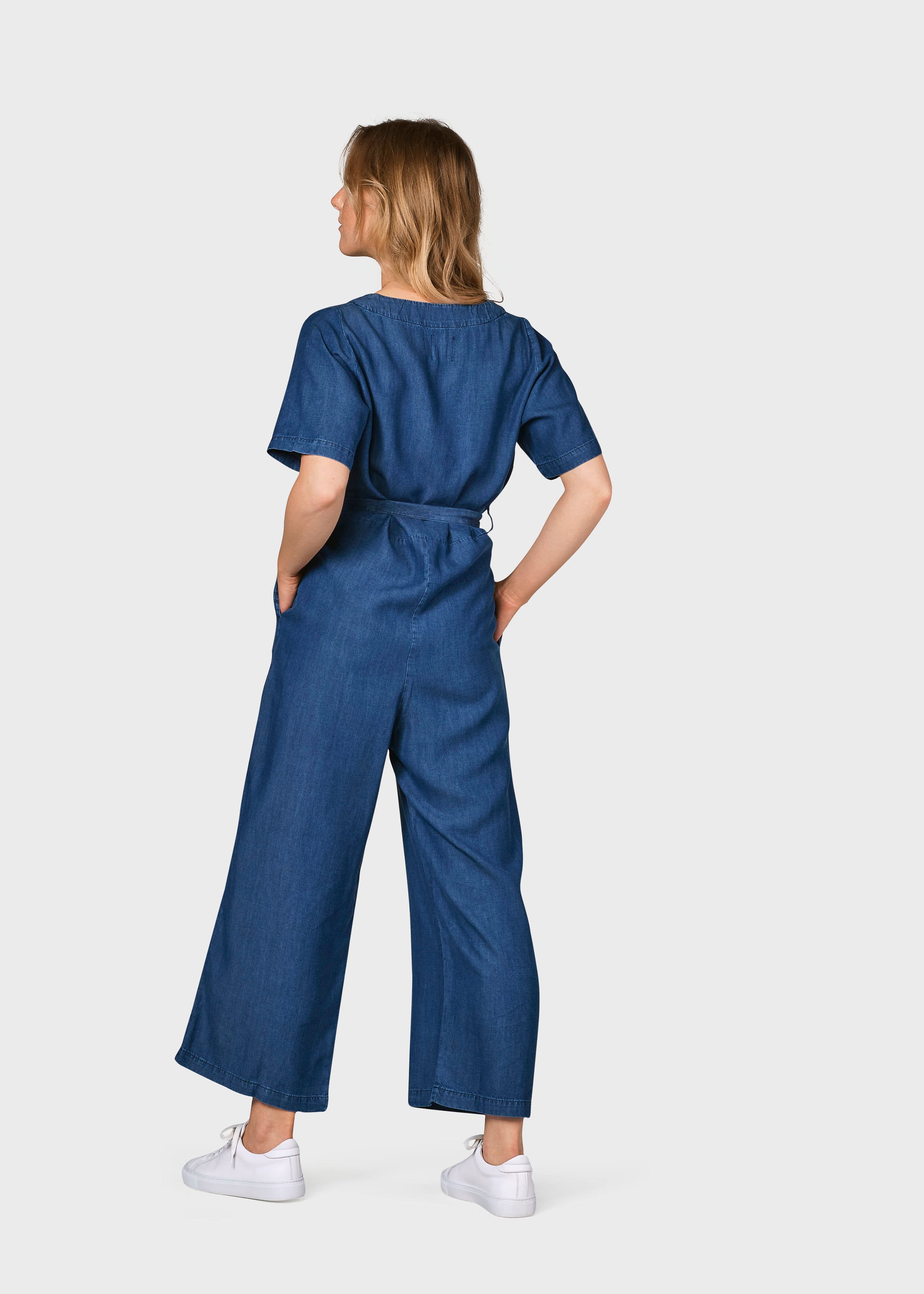 Marna Jumpsuit - Dark Blue Chambrey