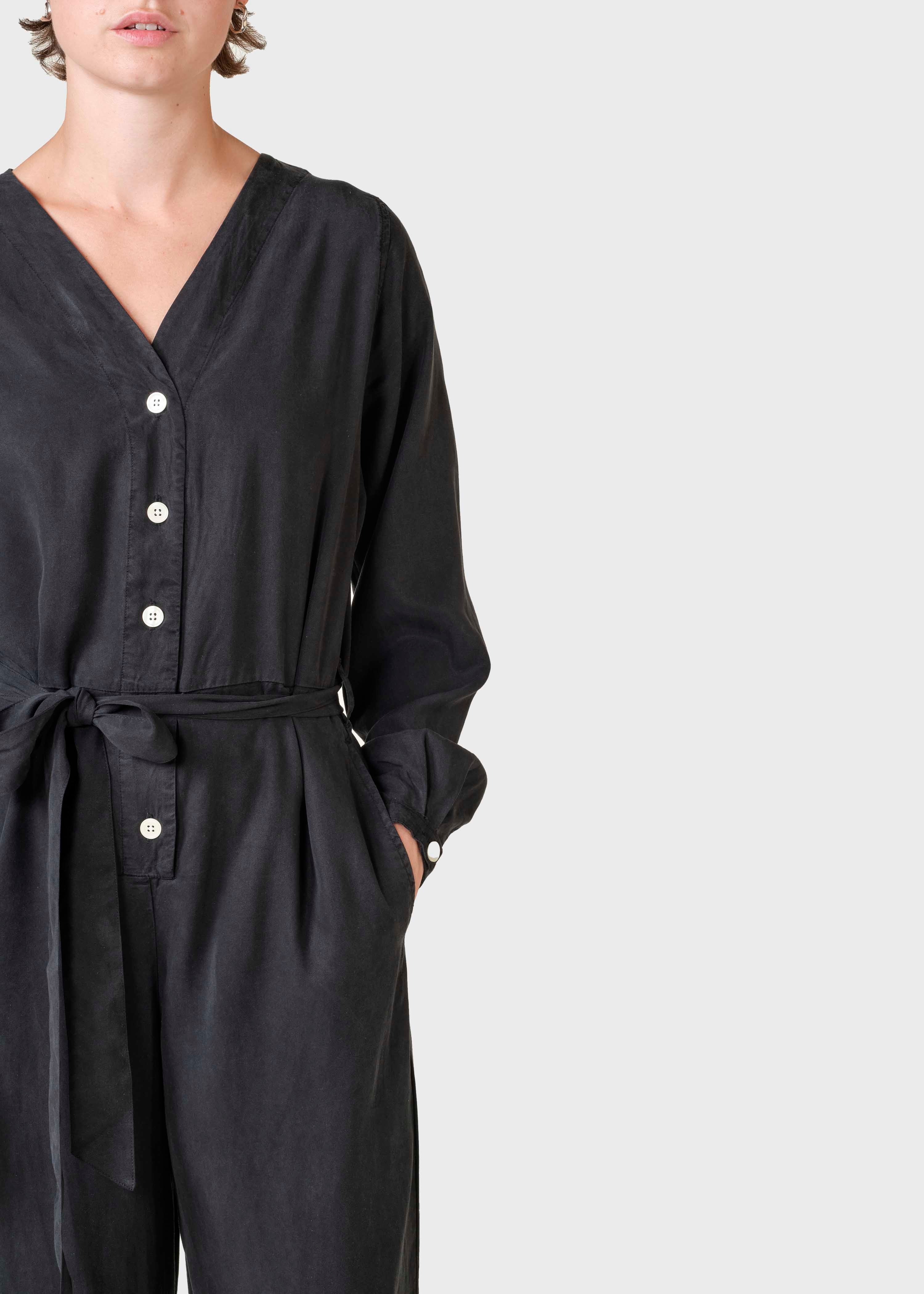 Marna Longsleeve Jumpsuit - Black