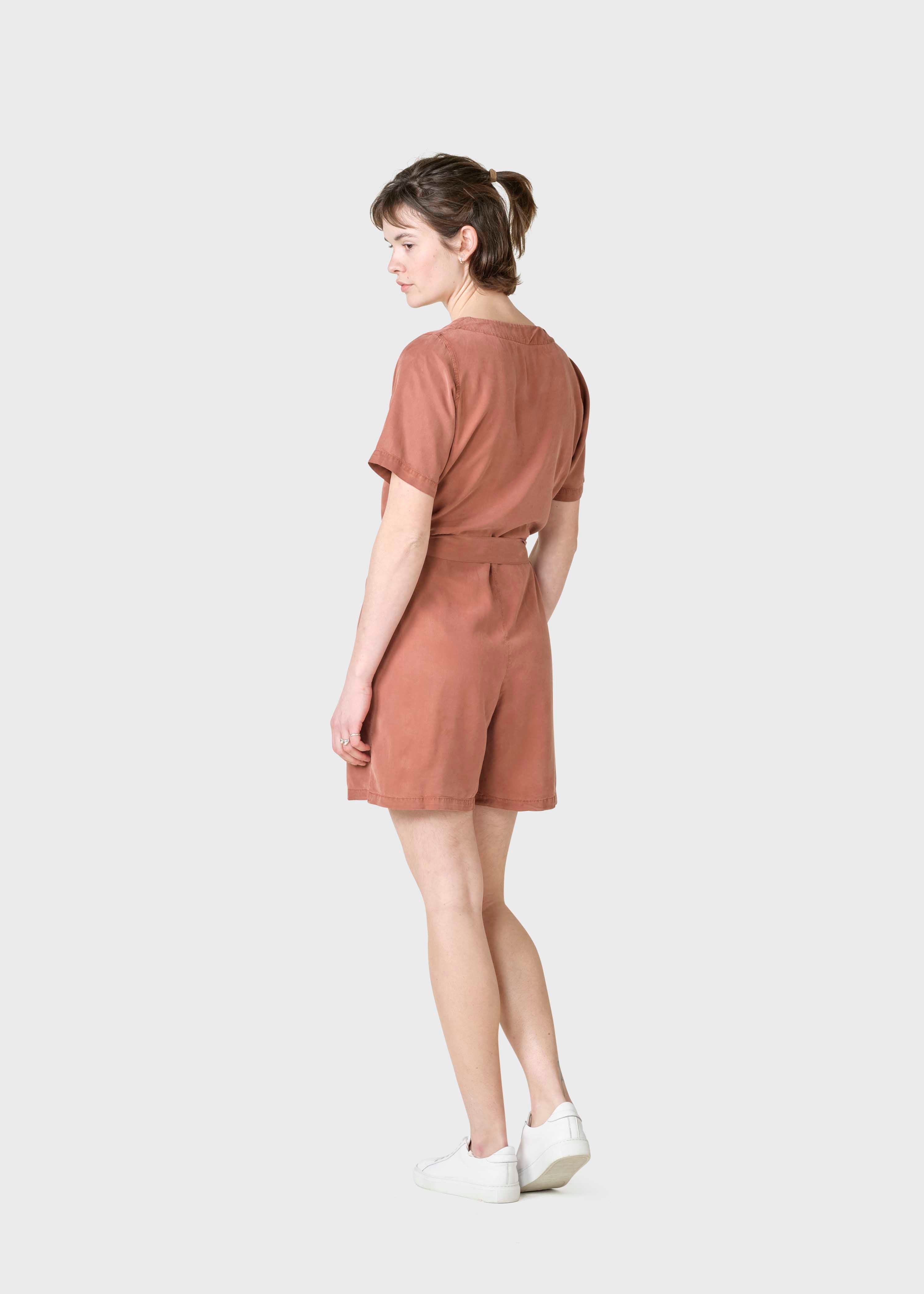 Marna Short Jumpsuit - Burnt Sienna