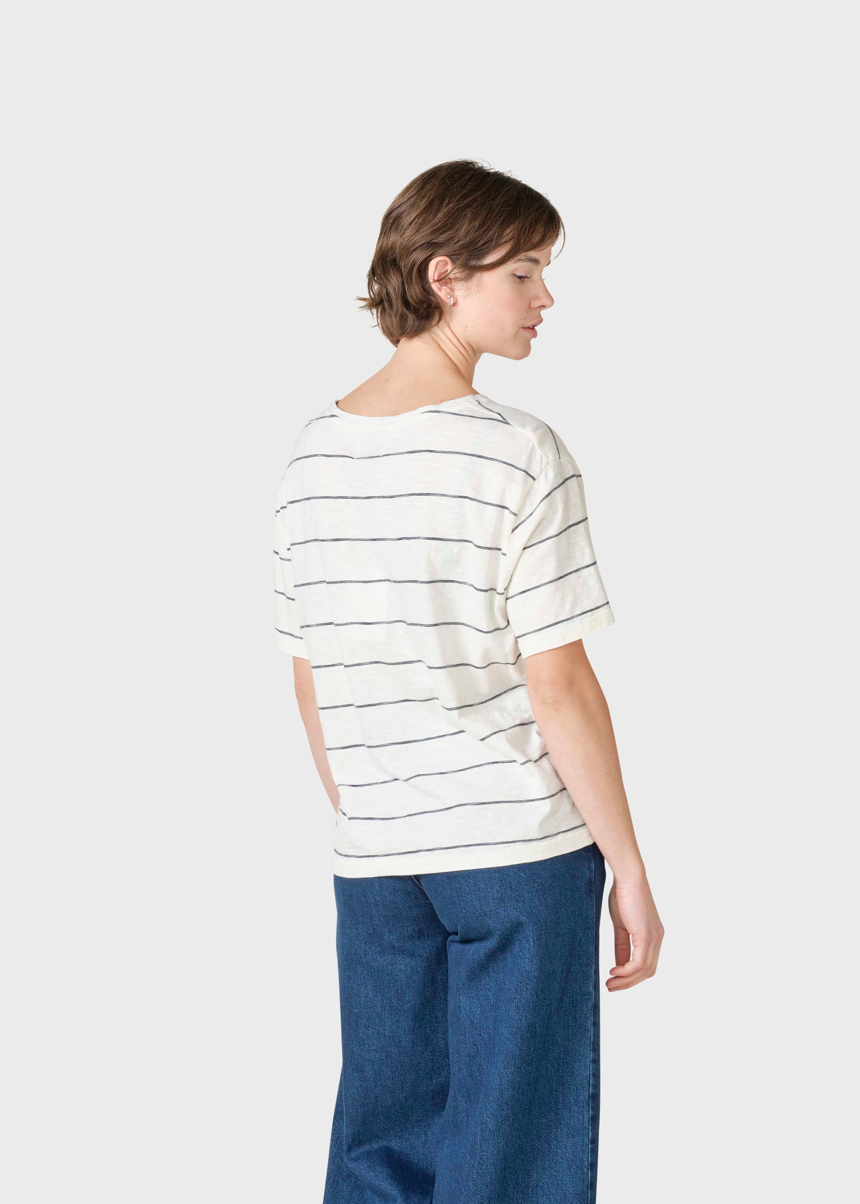 Megan Tee - Cream/navy