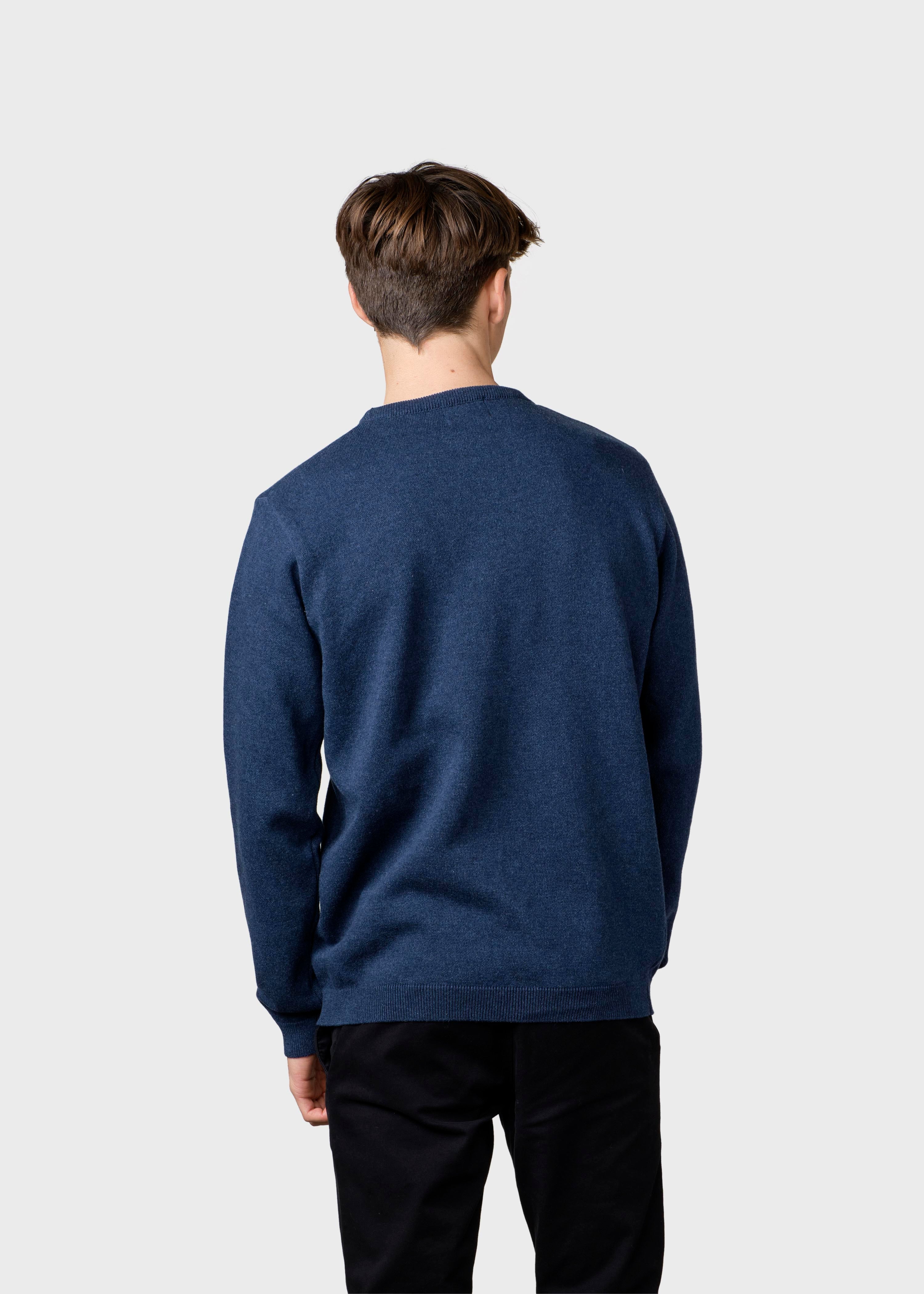 Mens Basic Cotton Knit - Deep Blue