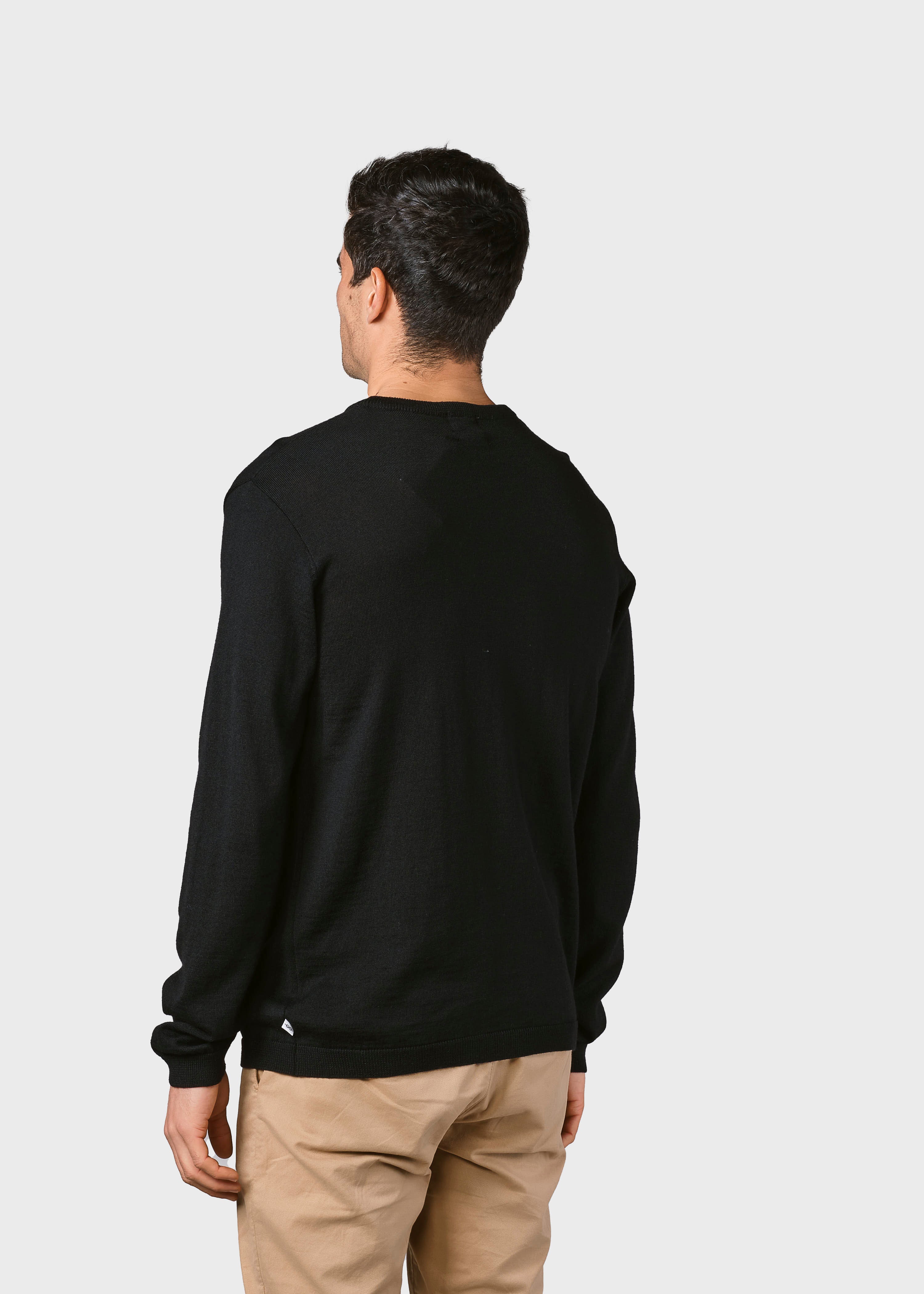 Mens Basic Merino Knit - Black