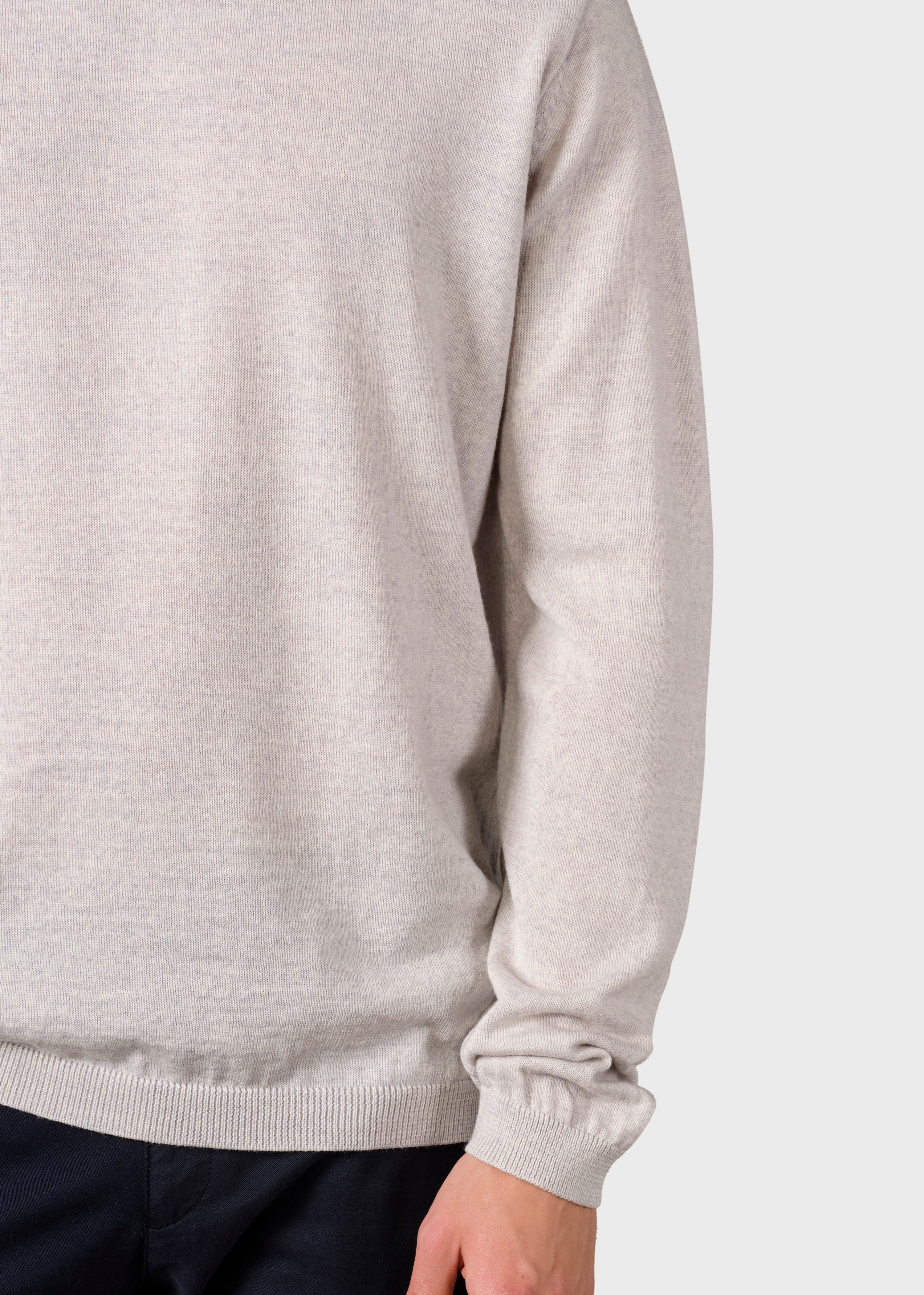 Mens Basic Merino Knit - Pastel Grey