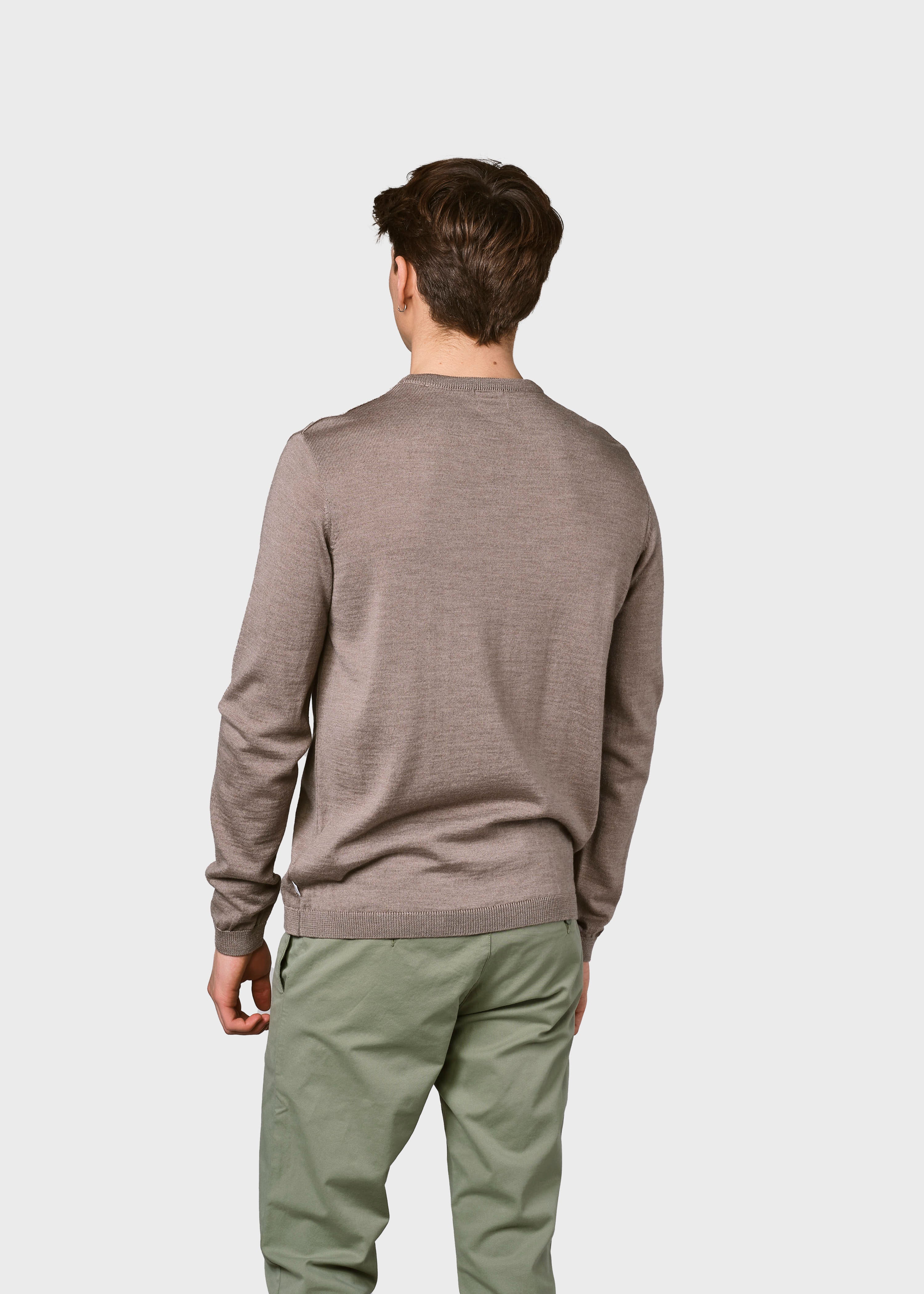 Mens Basic Merino Knit - Sand