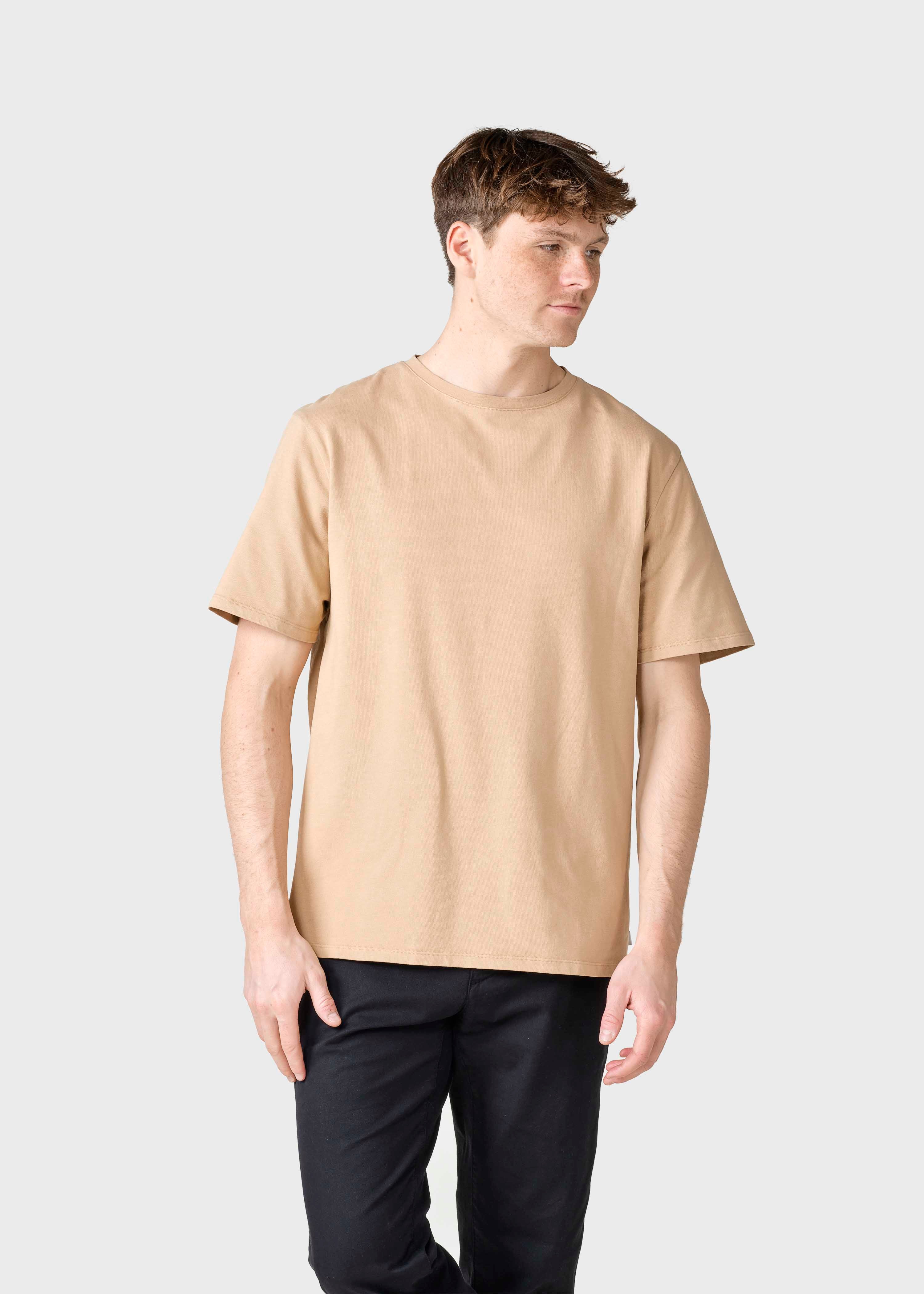 Mens Boxy Tee - Sand