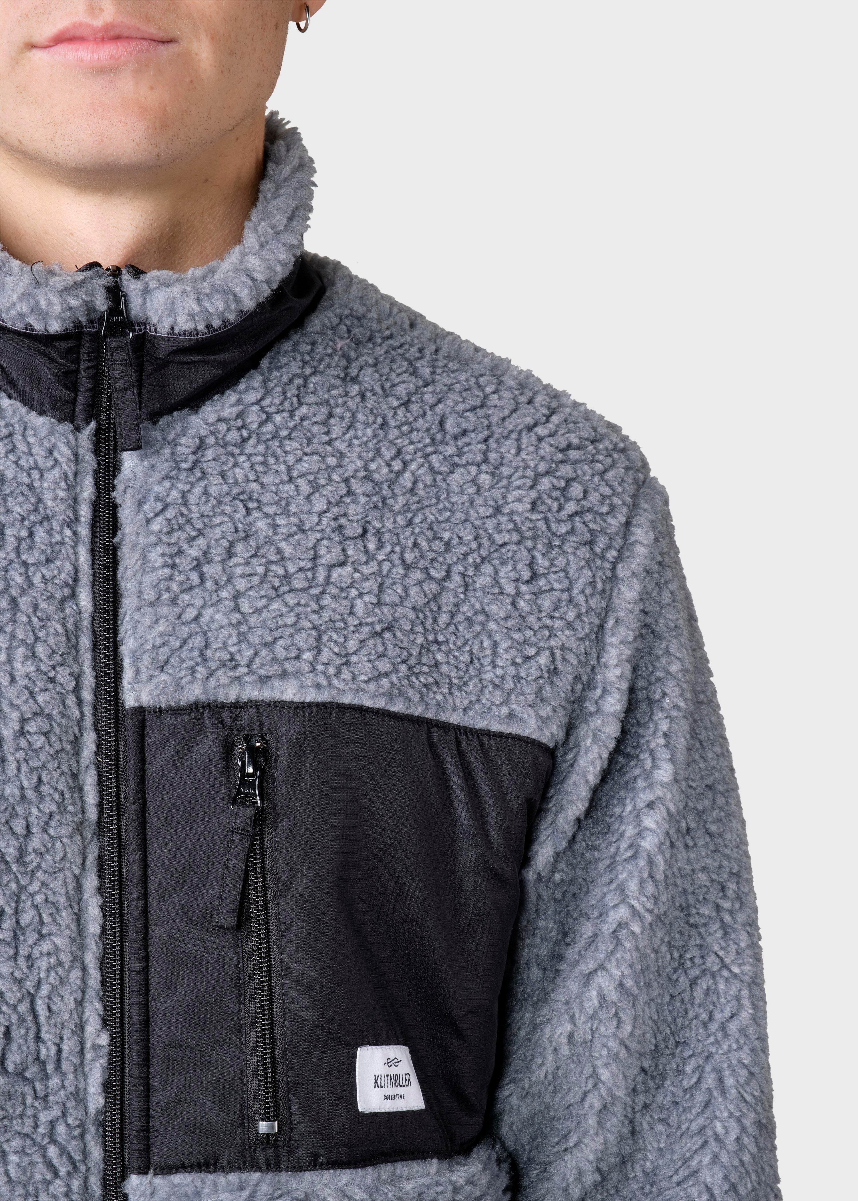 Mens Fleece Jacket - Pastel Grey