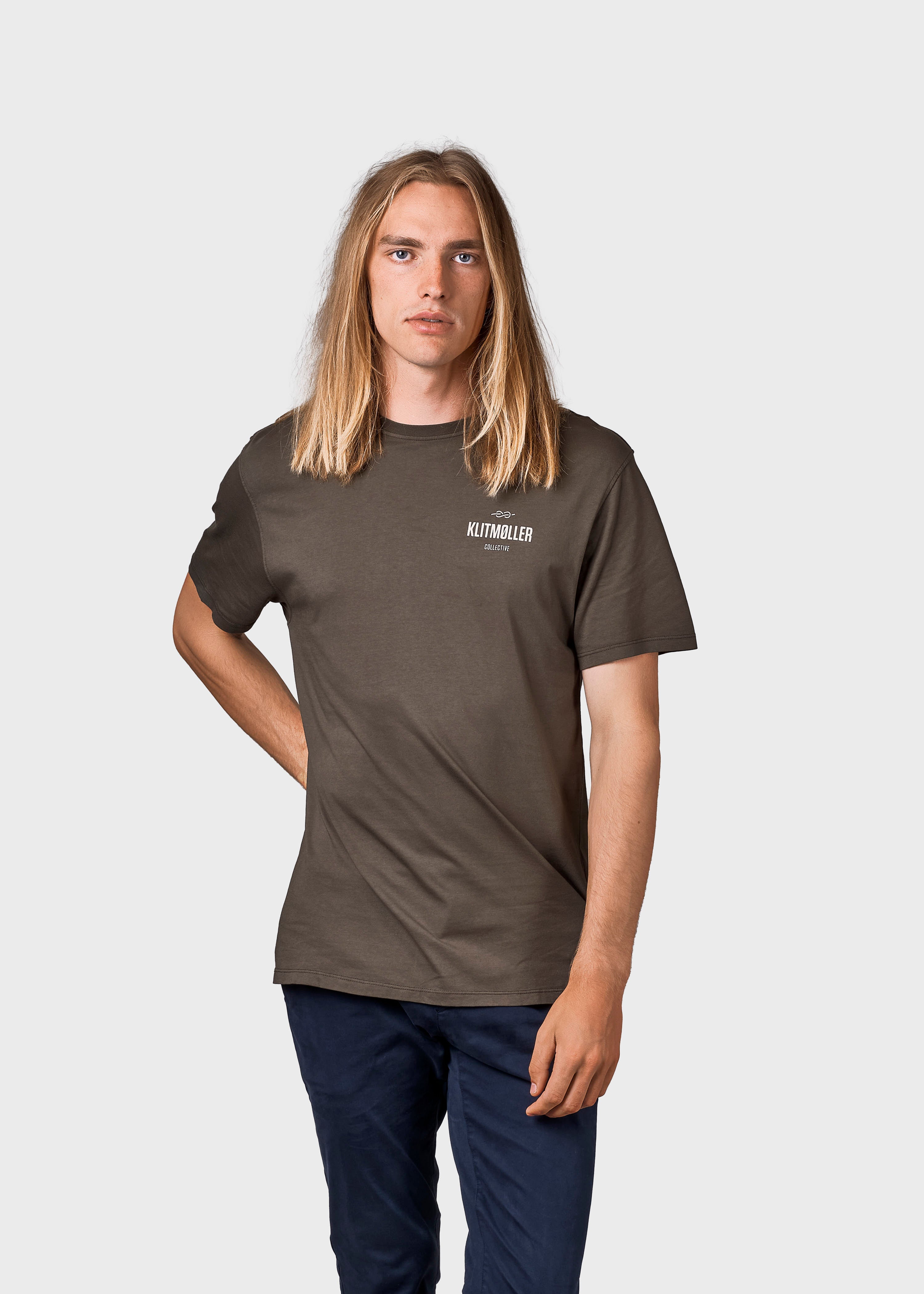 Mens Small Logo Tee - Olive