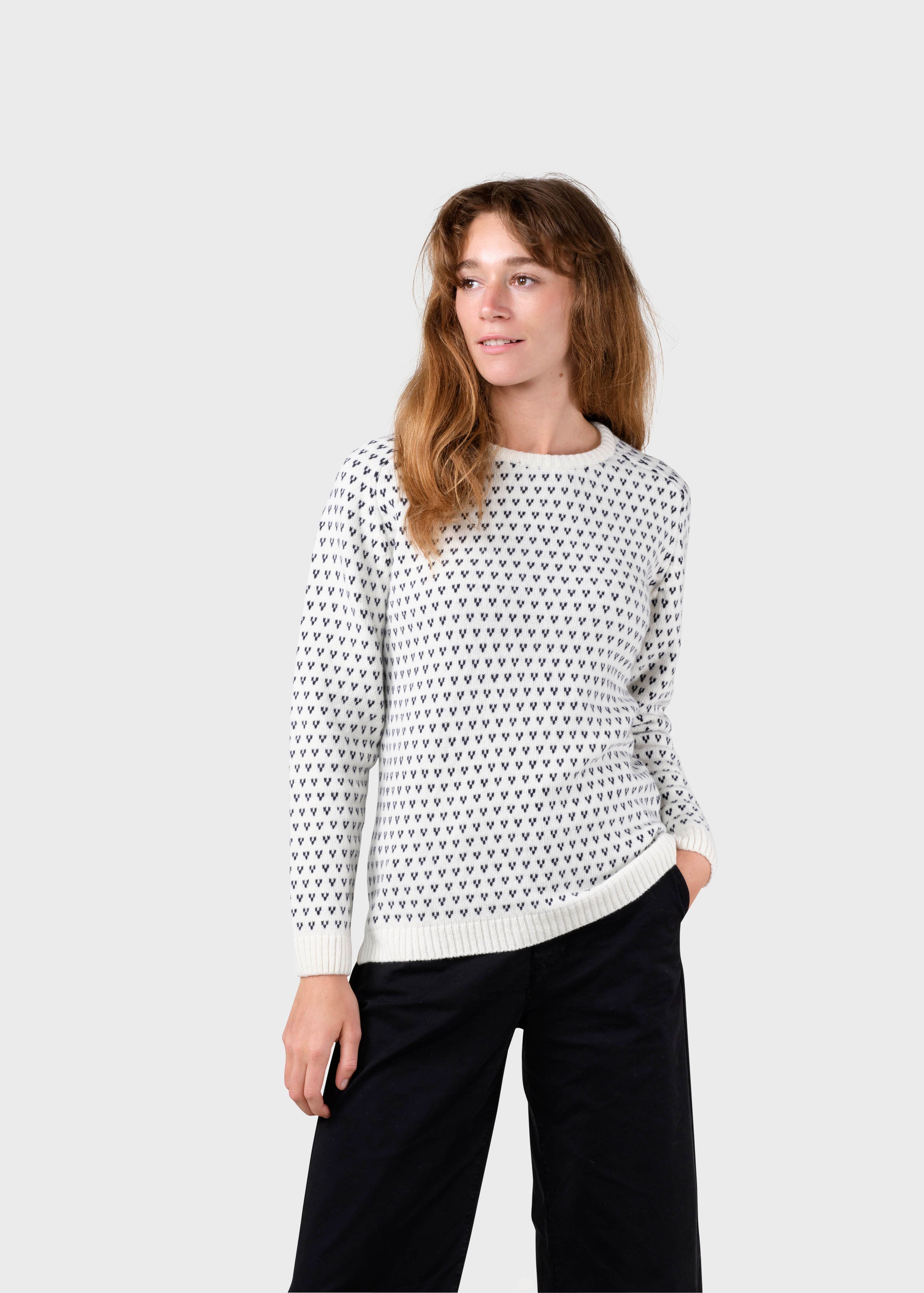 Mika Knit - Cream/navy
