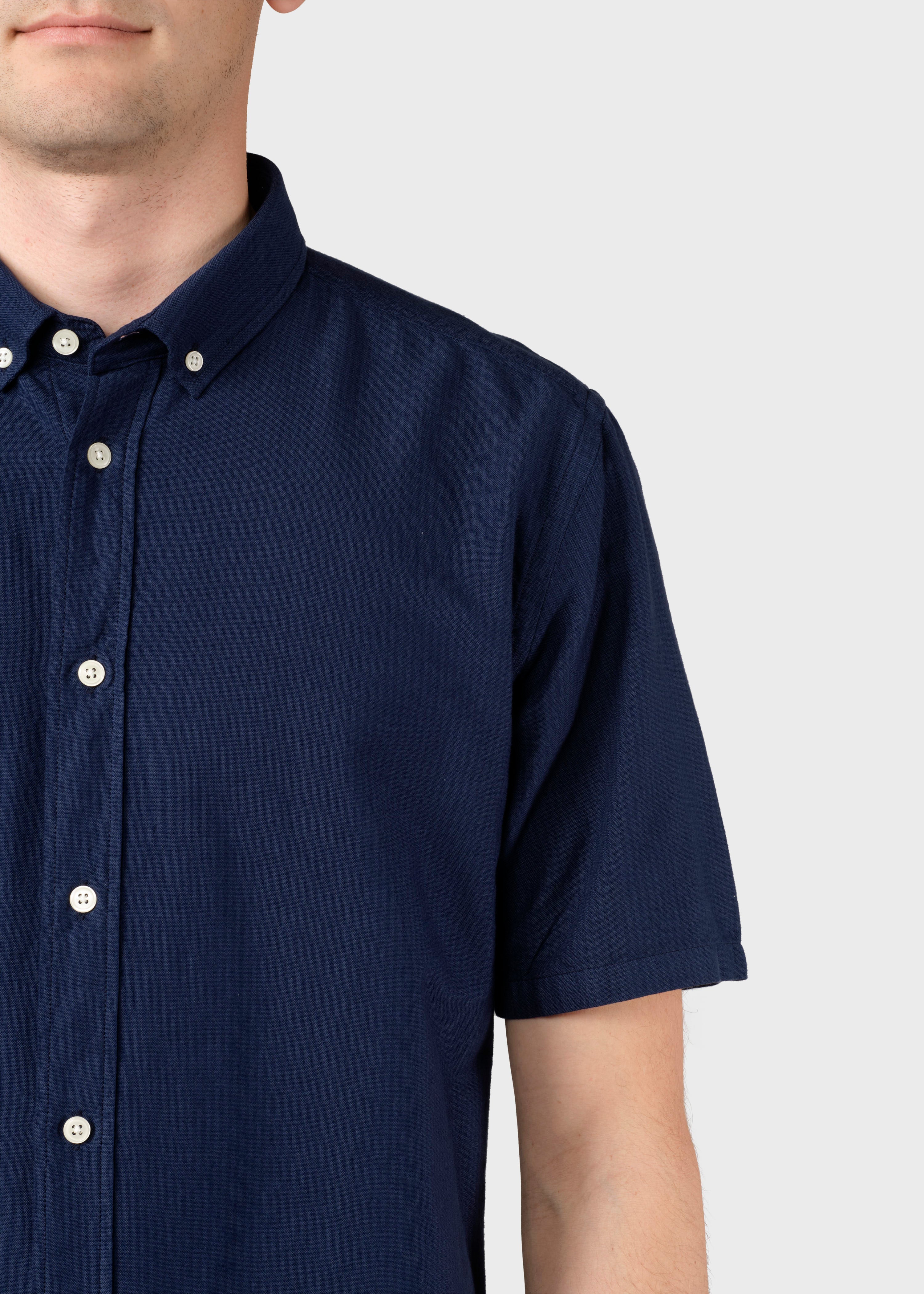 Mikkel Striped Shirt - Ocean/navy