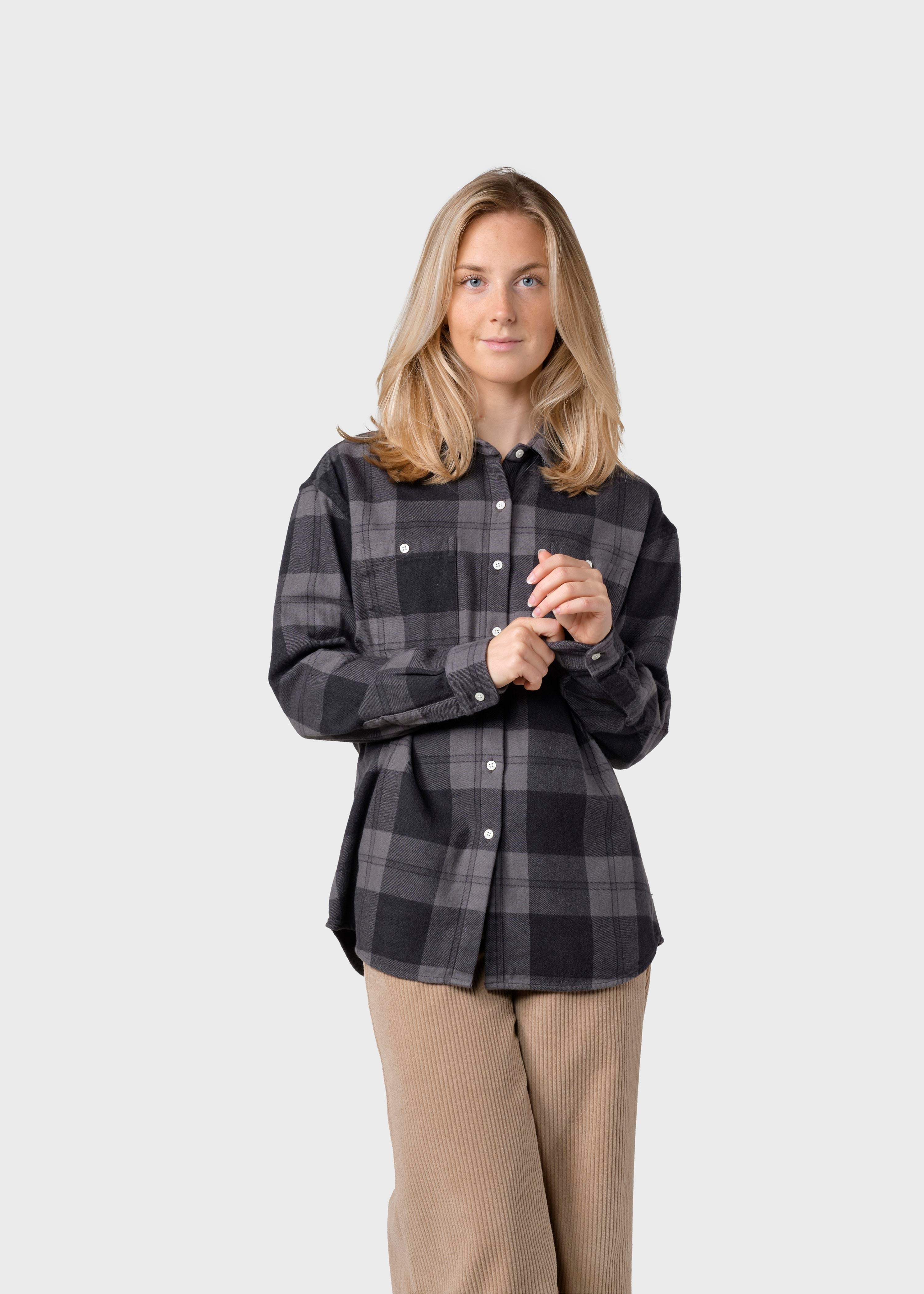 Mynthe Checked Shirt - Light Grey/black