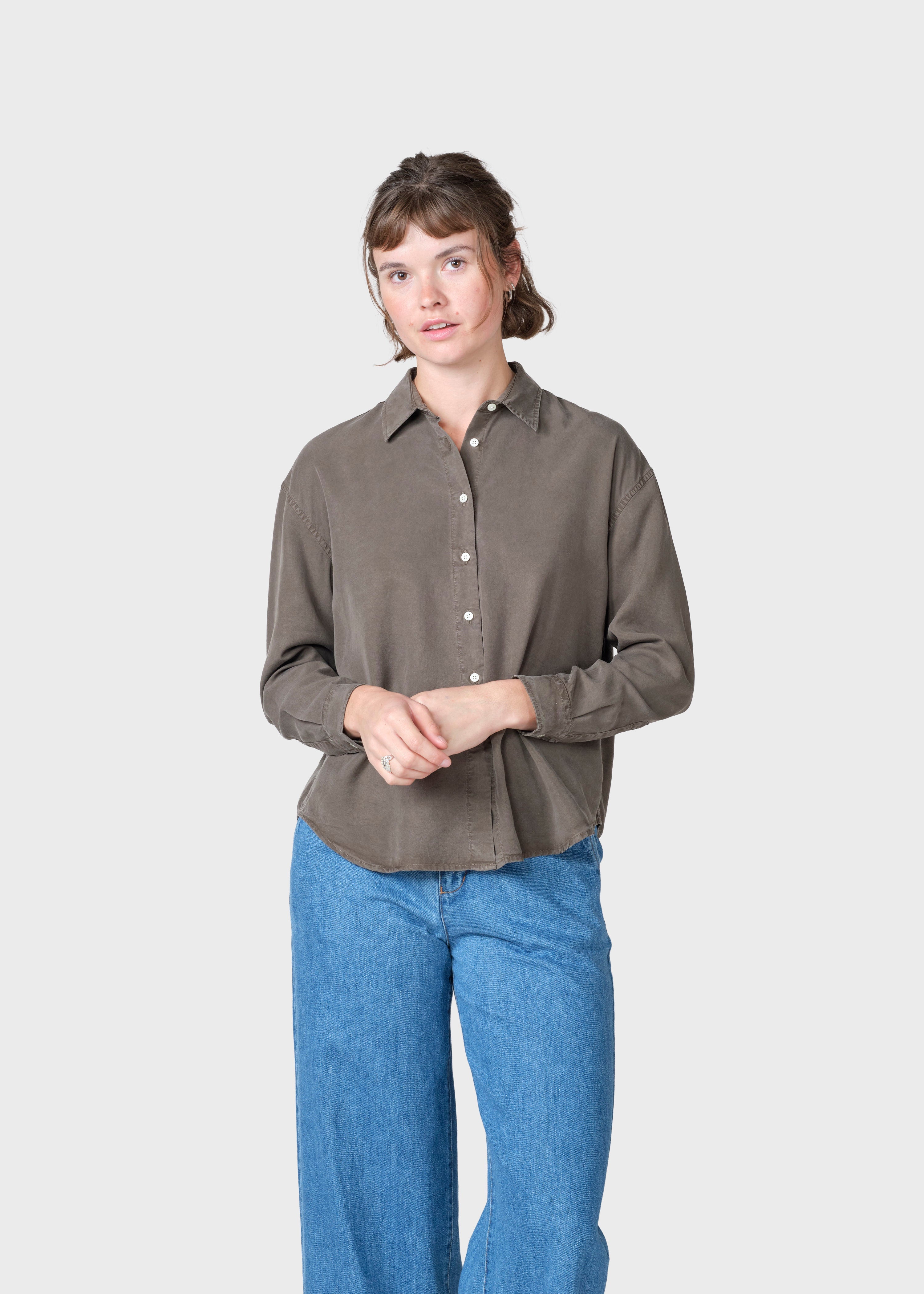 Ofelia Short Shirt - Taupe