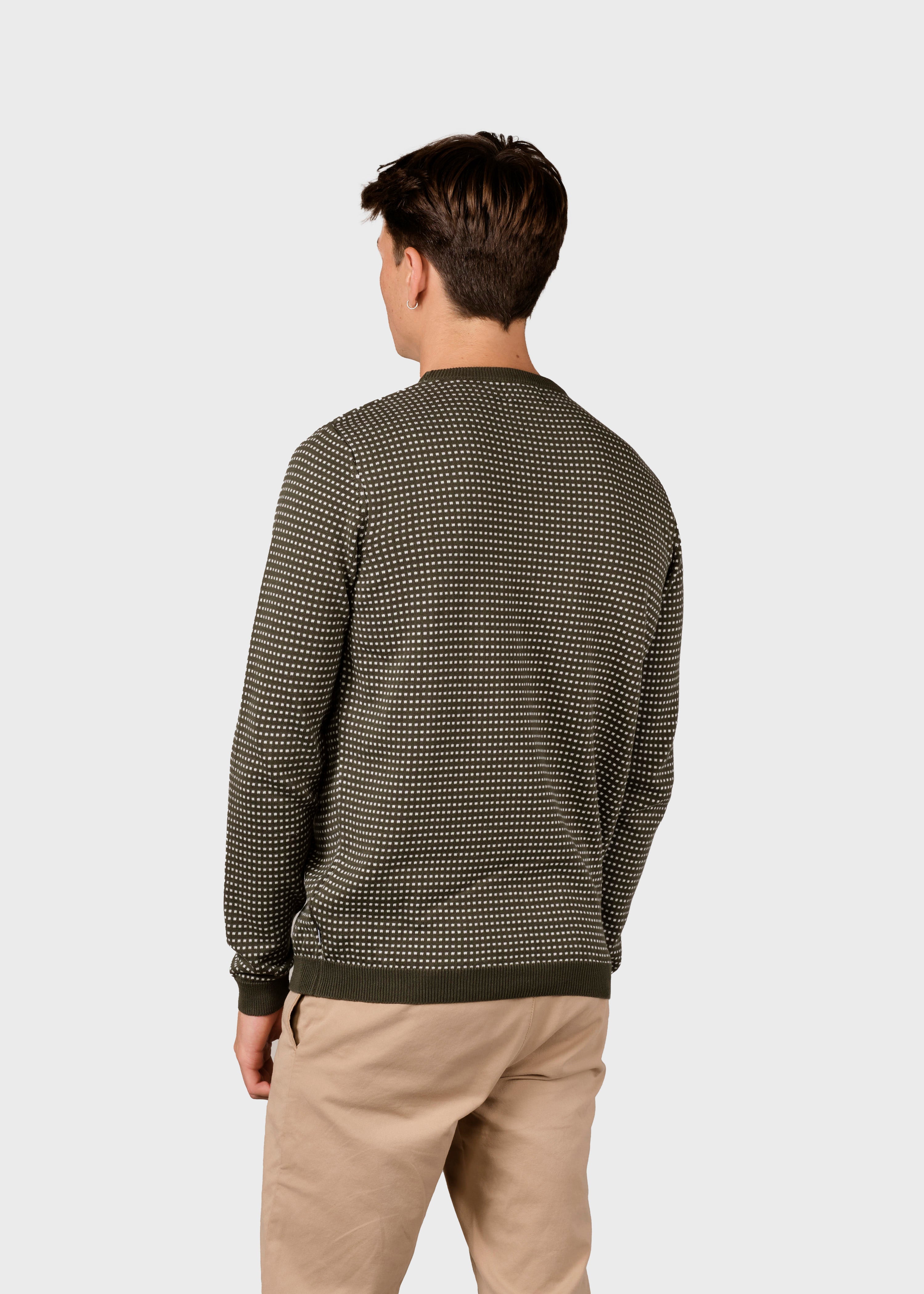 Otto Knit - Olive/cream