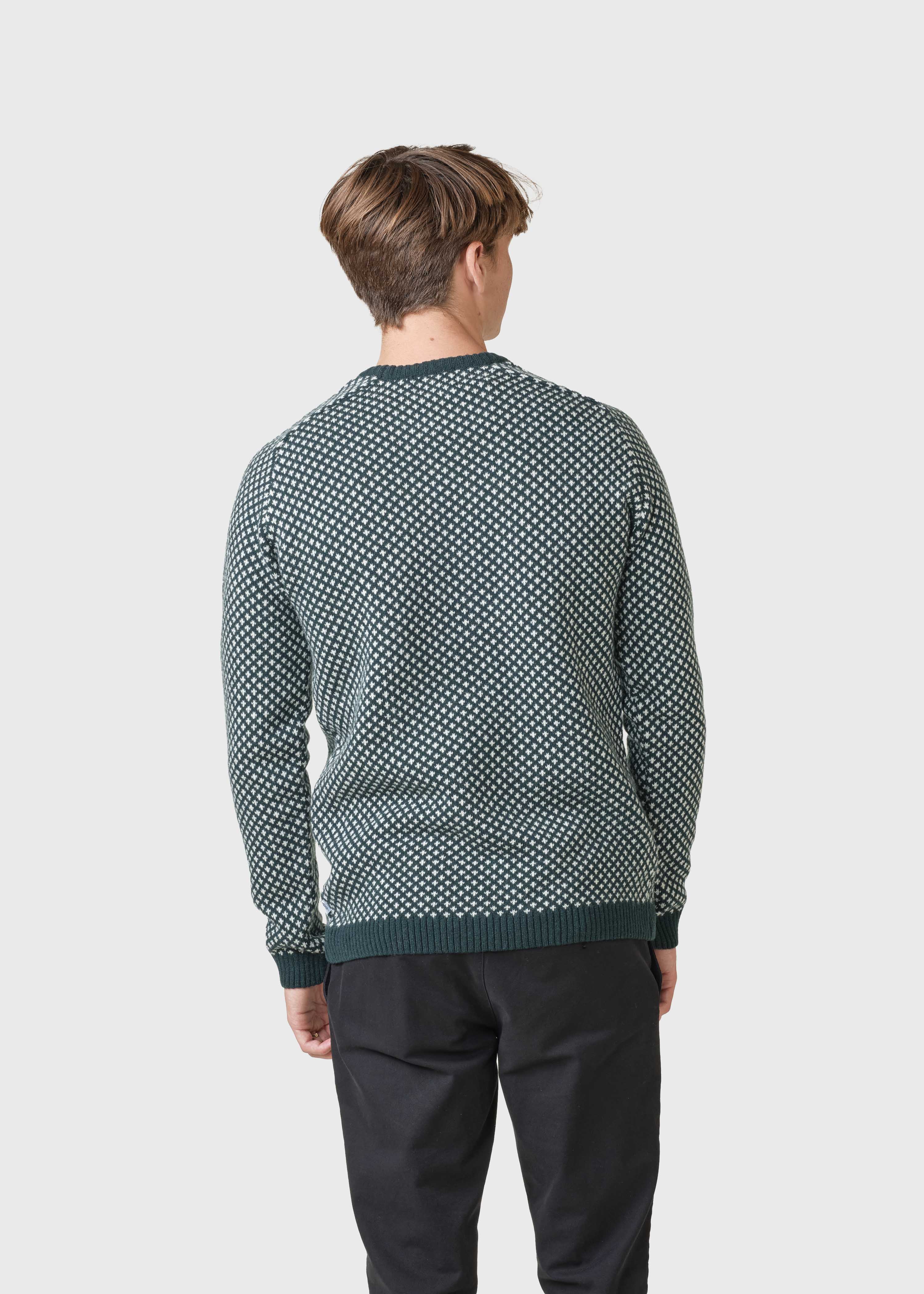 Rene Knit - Moss Green/cream