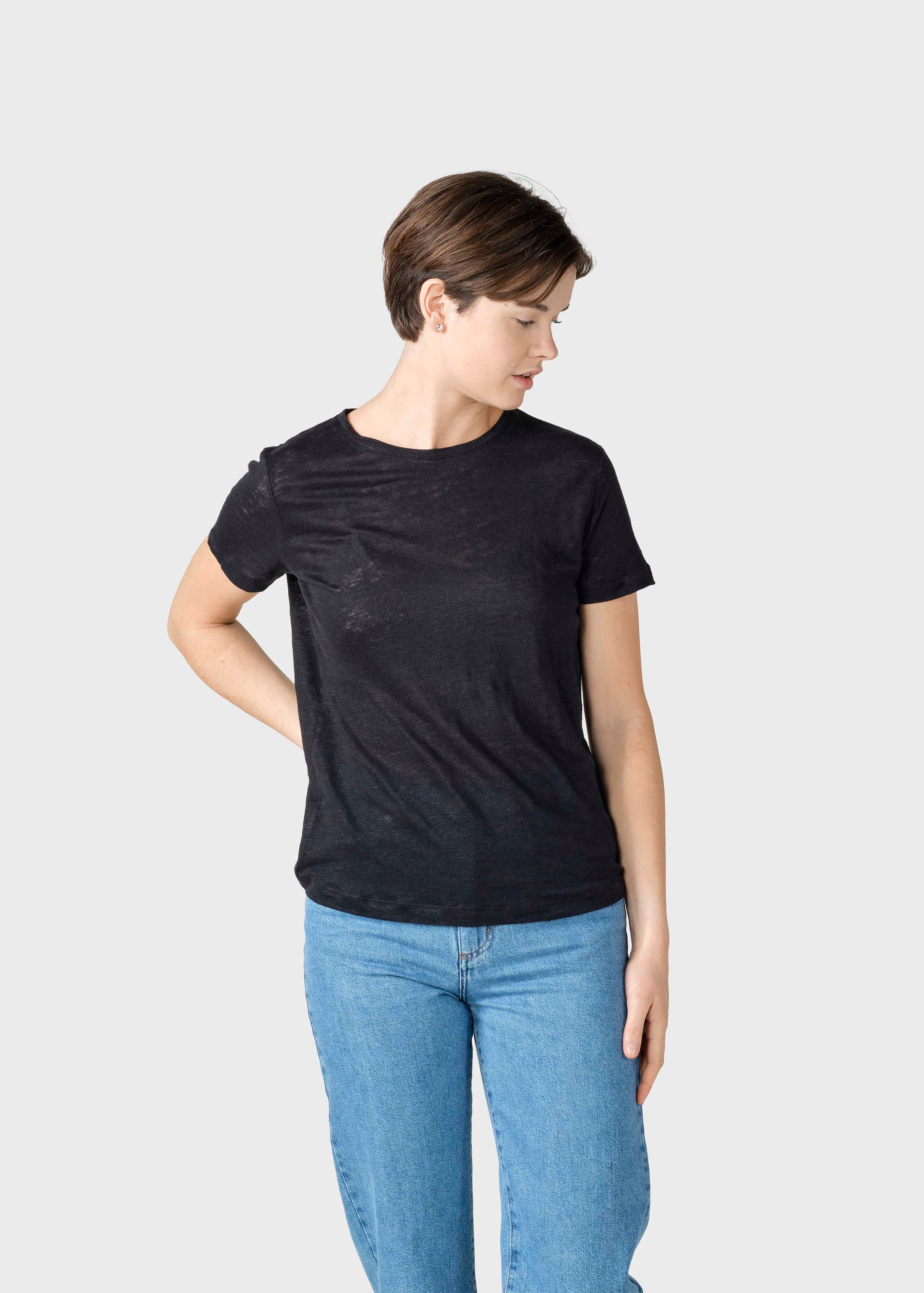 Rikke Linen Tee - Black