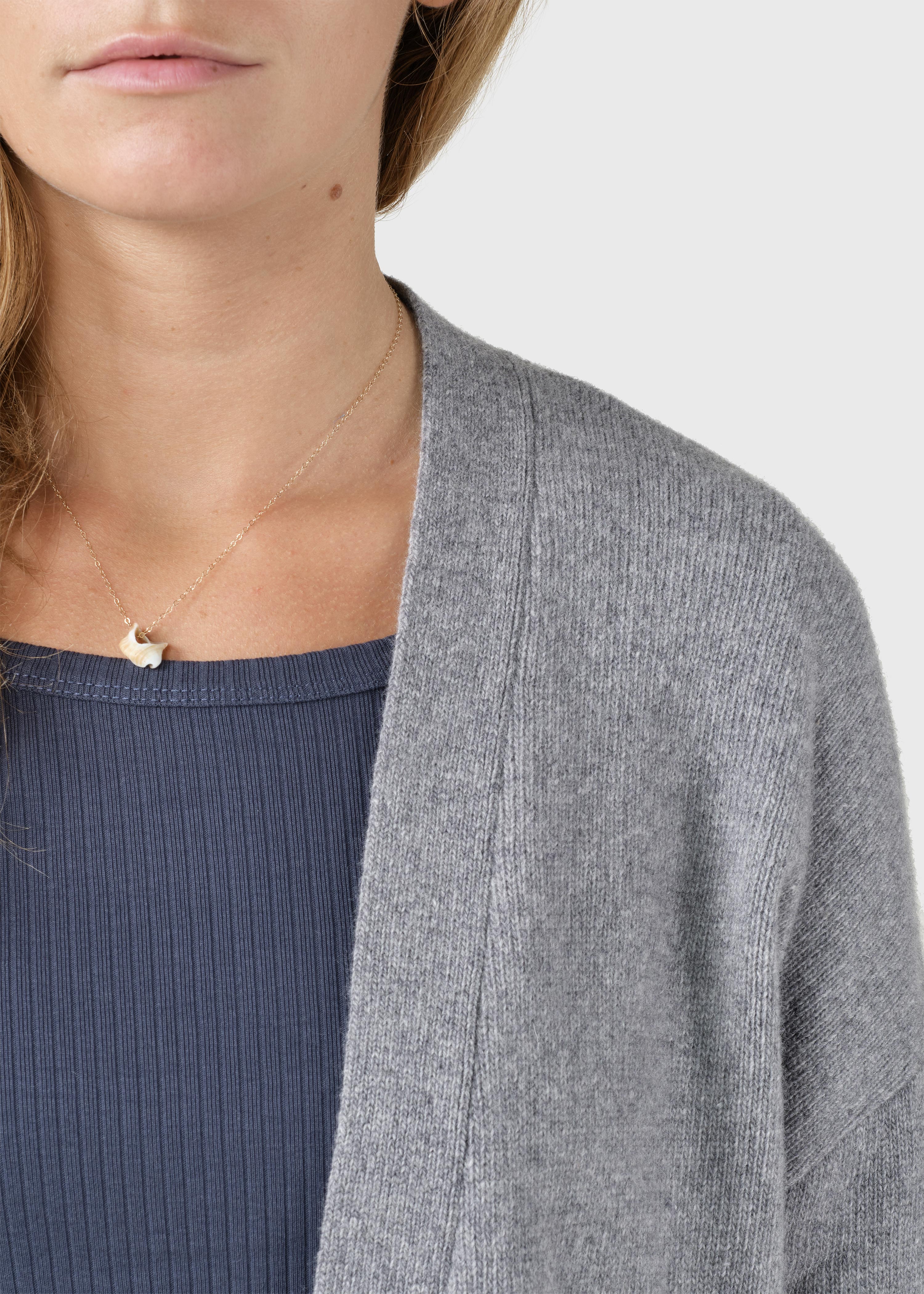 Rosemarie Knit Cardigan - Light Grey