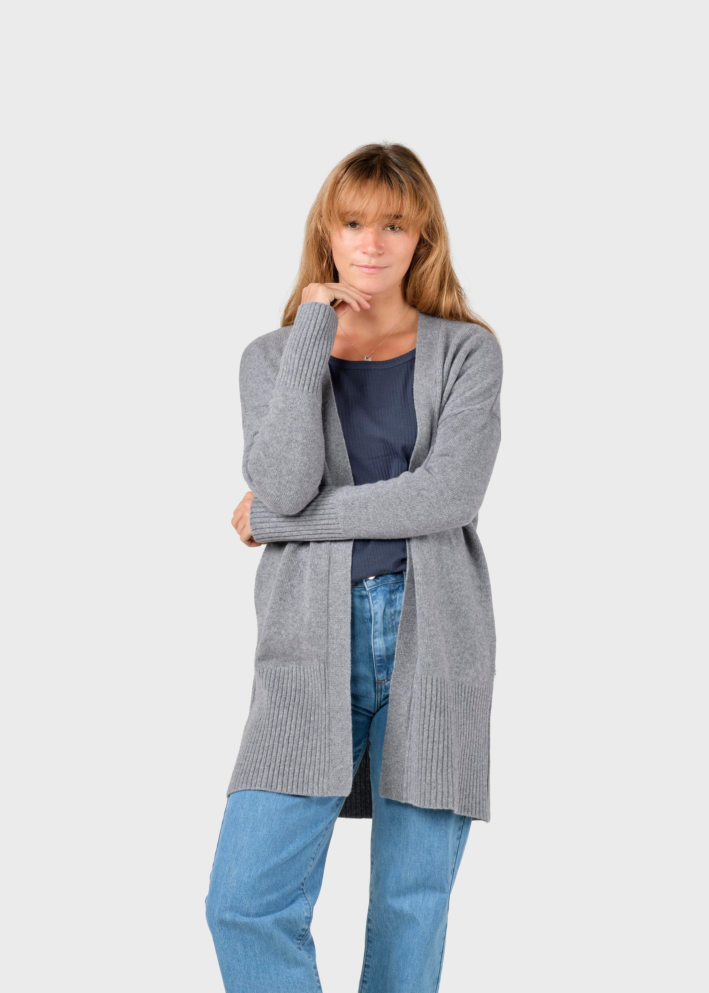 Rosemarie Knit Cardigan - Light Grey