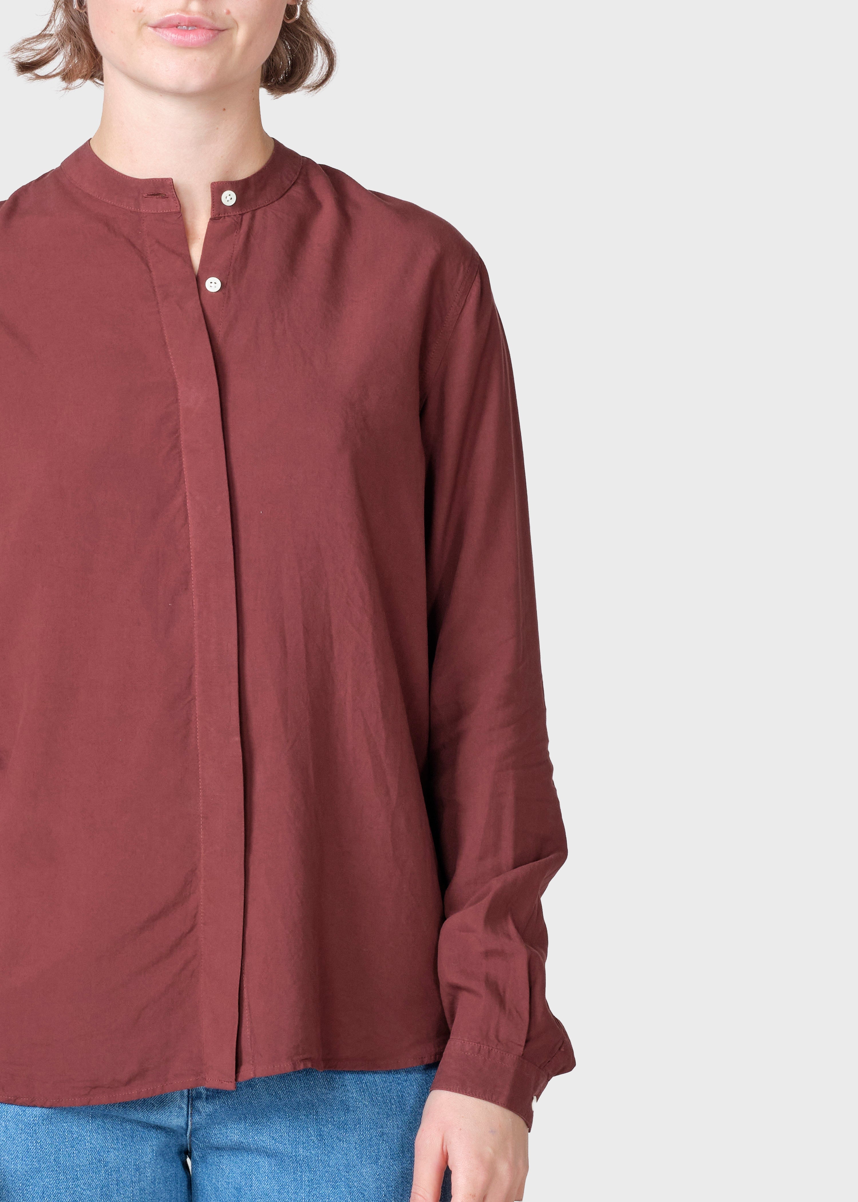 Simone Shirt - Burgundy