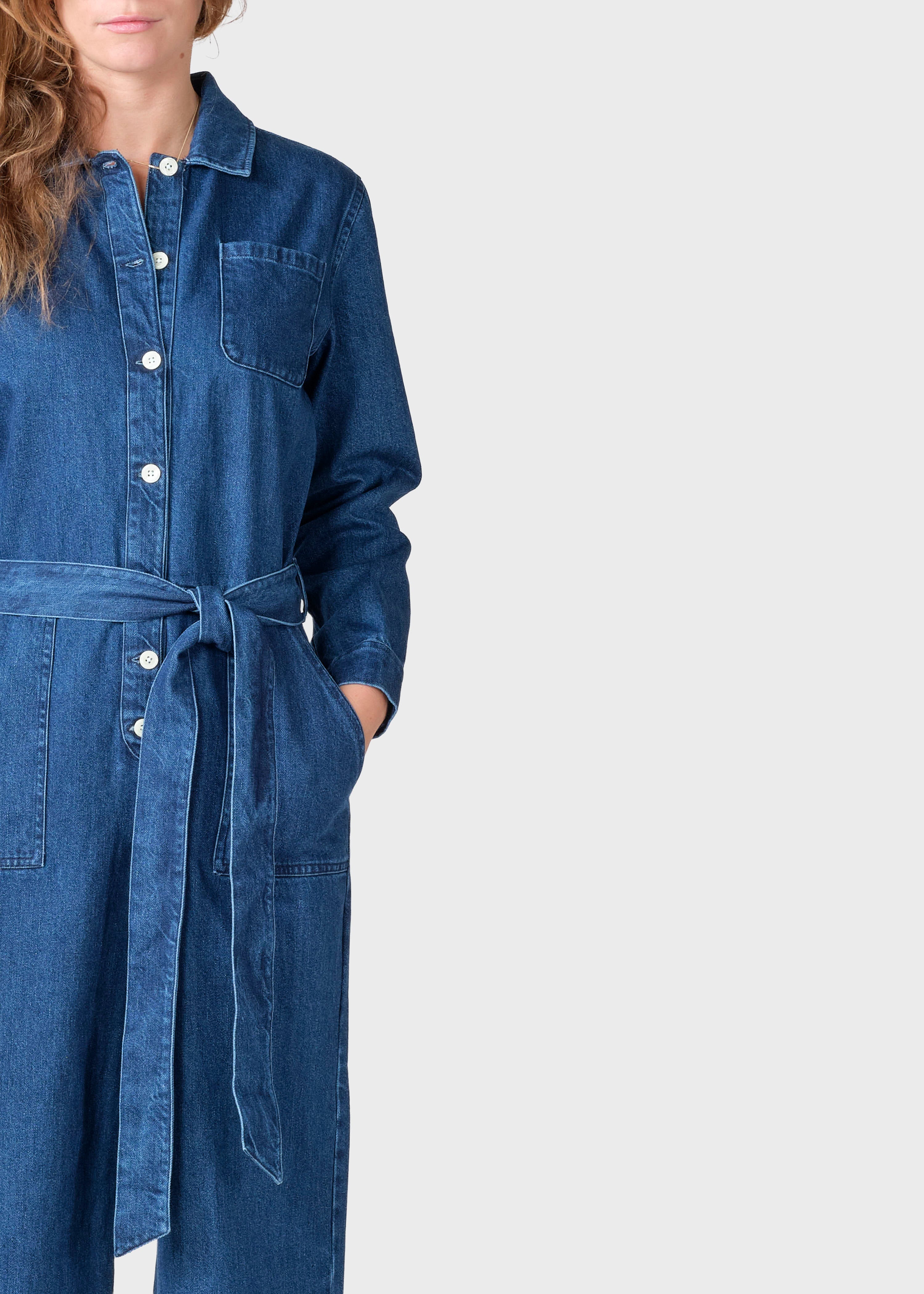 Taylor Jumpsuit - Dark Blue Stonewash