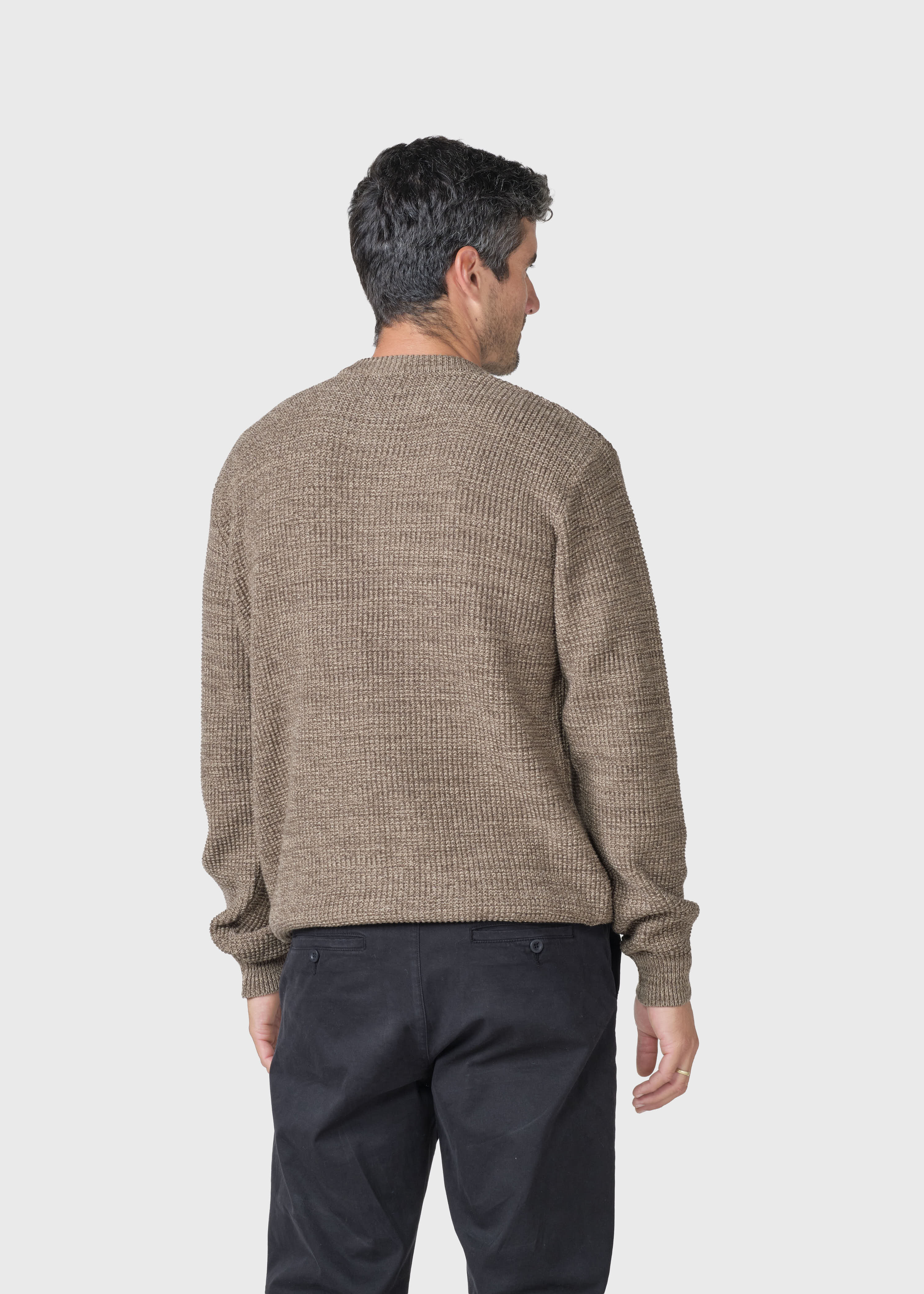 Victor Cotton Knit - Taupe/sand