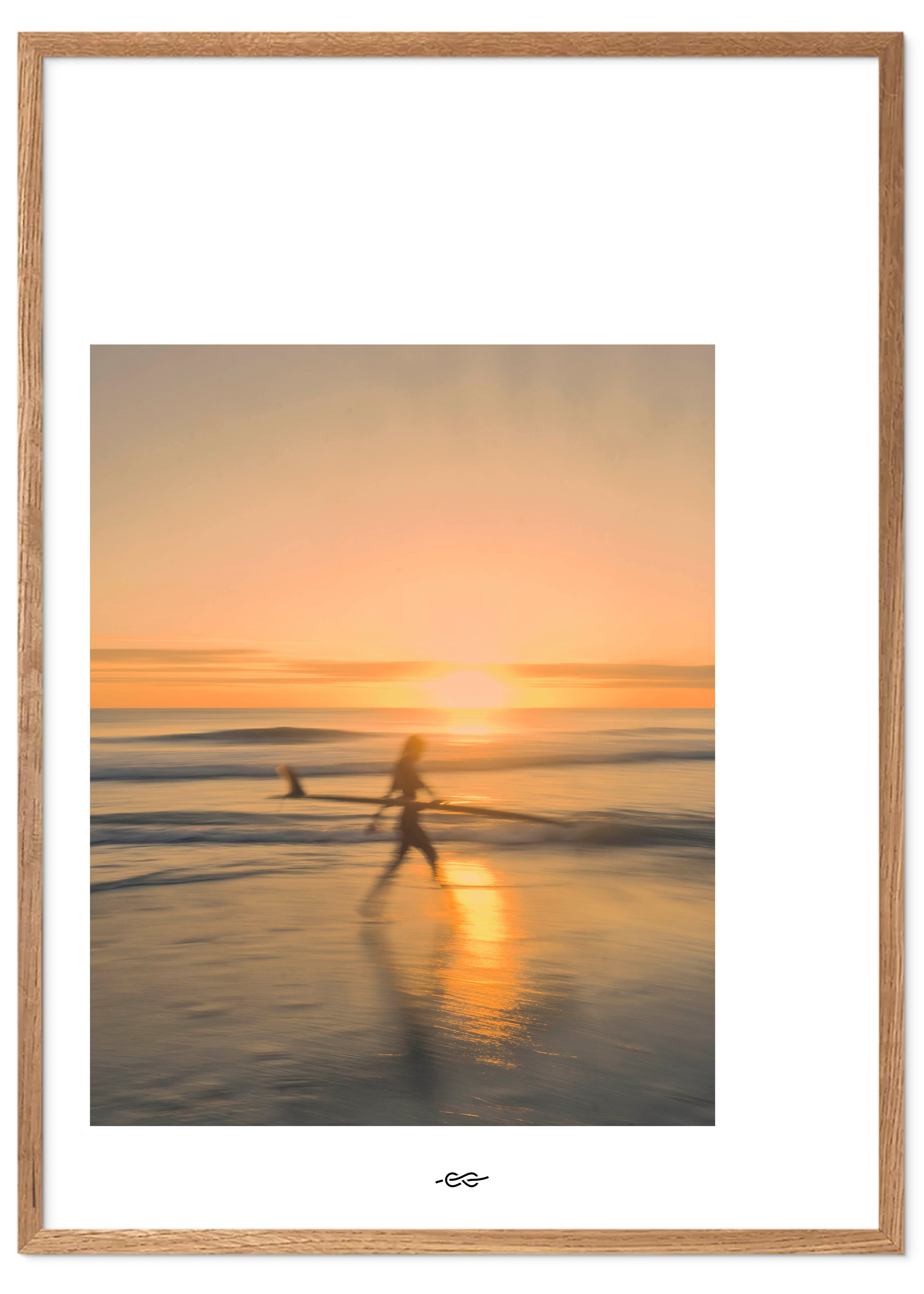 White Space - Sunset Walk 50x70 - Poster