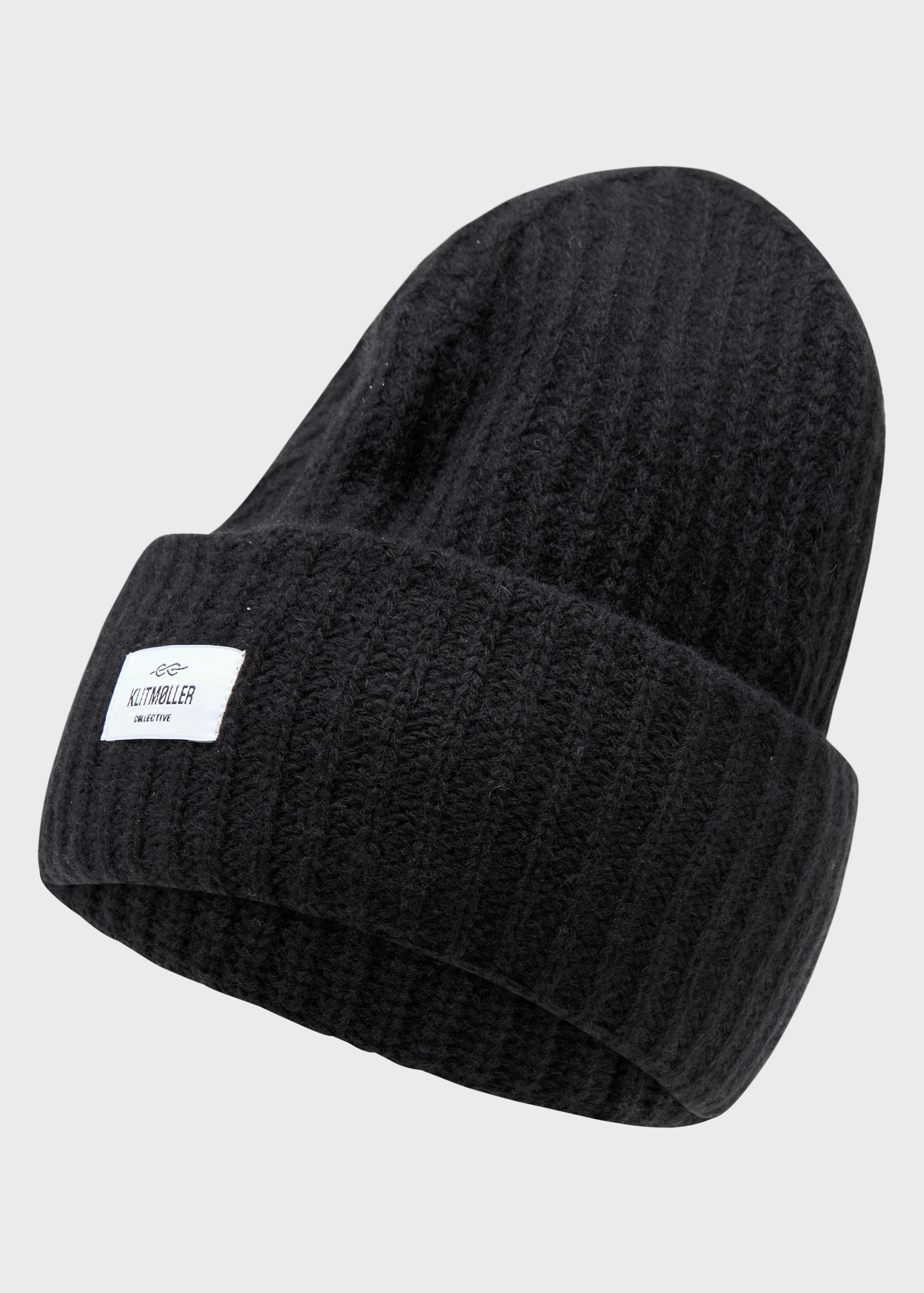 Wide Rib Beanie - Black