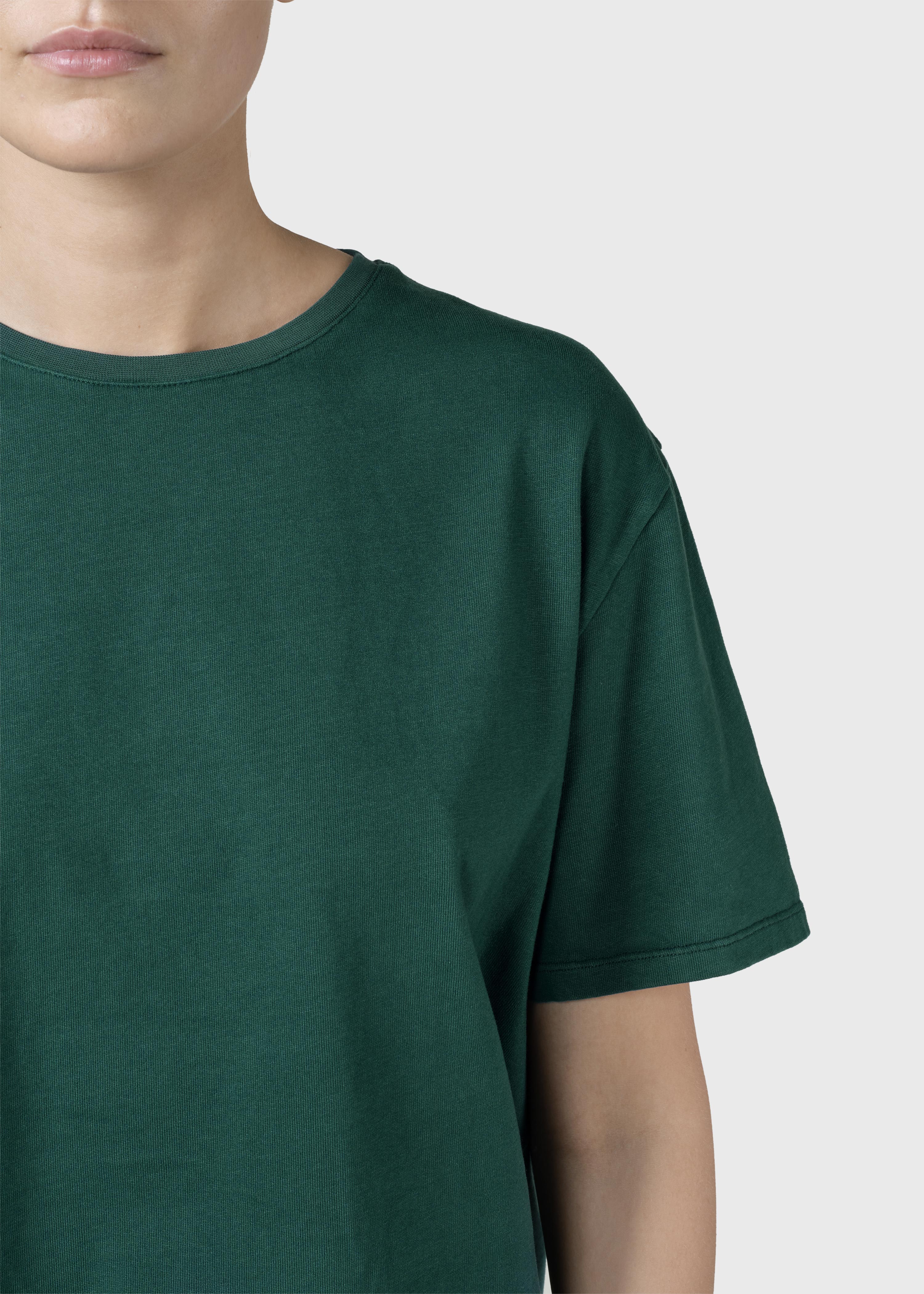 Womens Boxy Tee - Moss Green