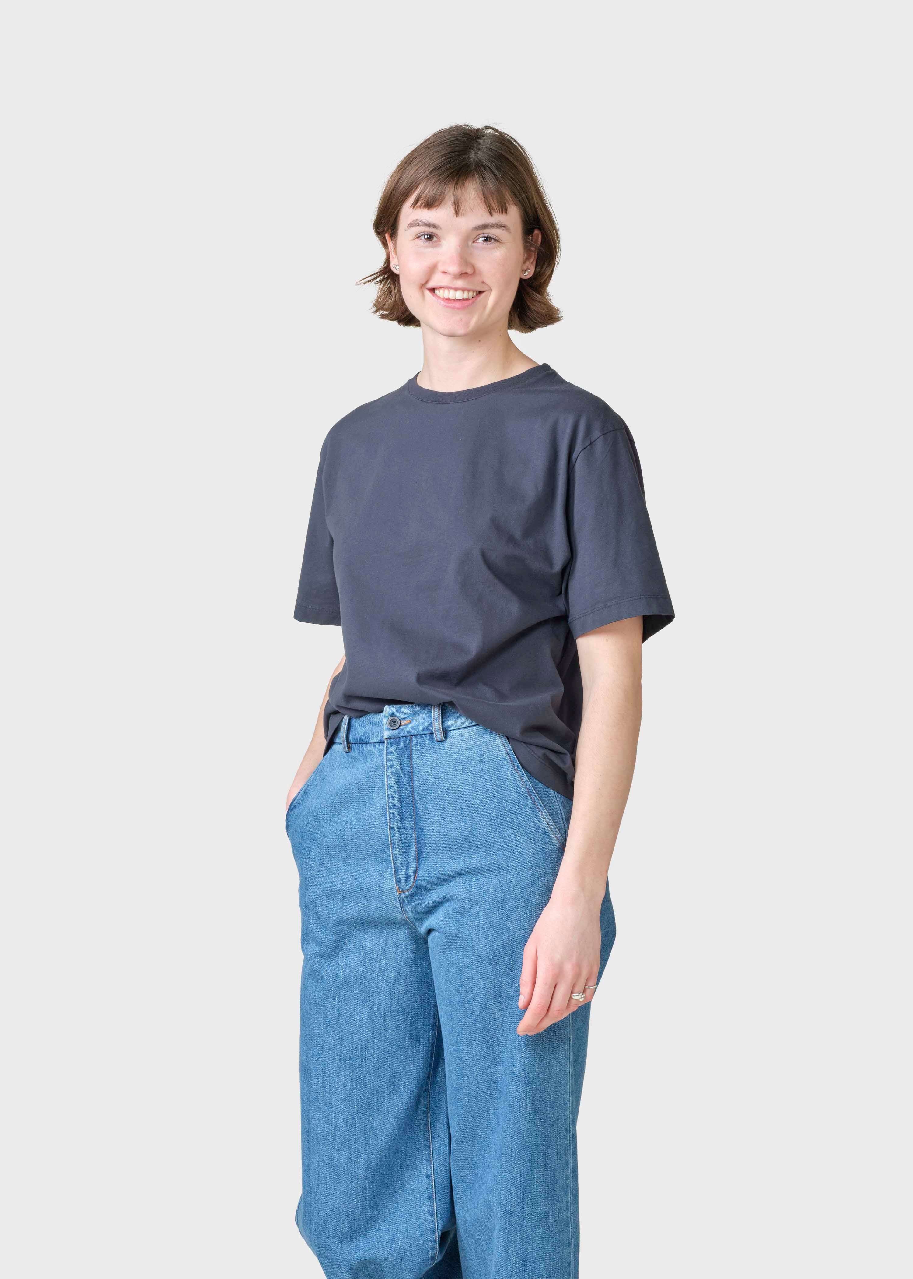 Womens Boxy Tee - Navy