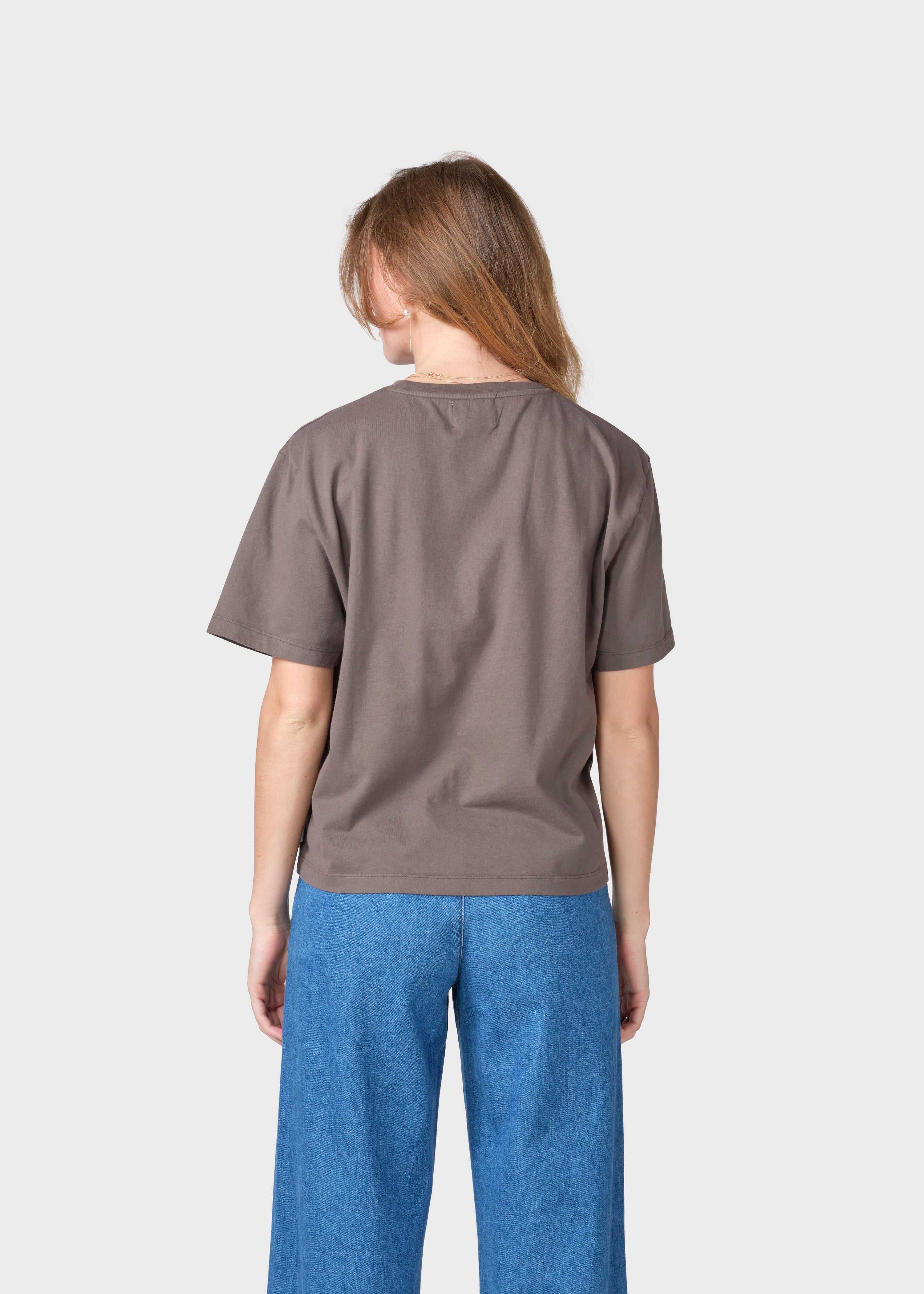 Womens Boxy Tee - Taupe