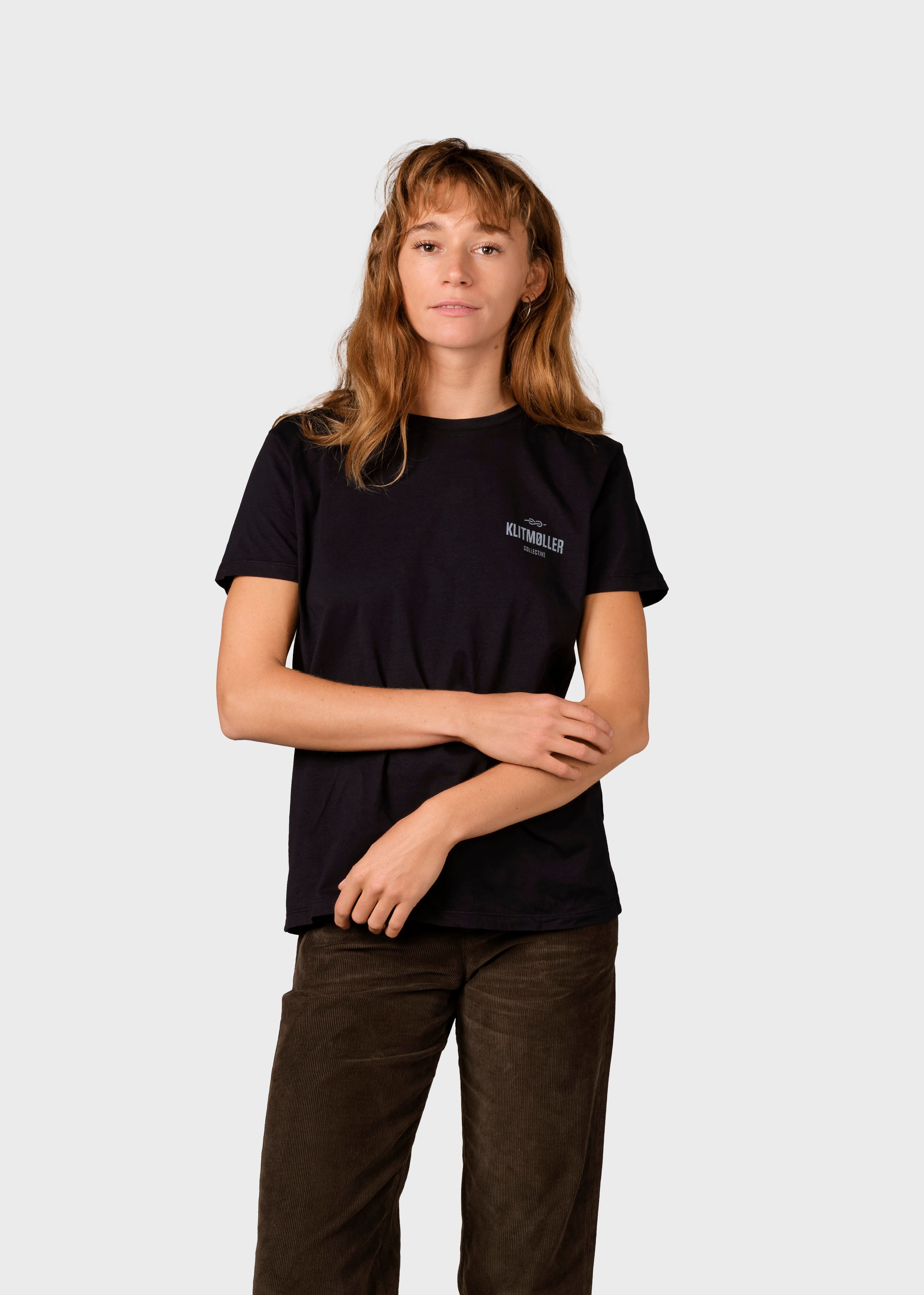 Womens Small Logo Tee - Black