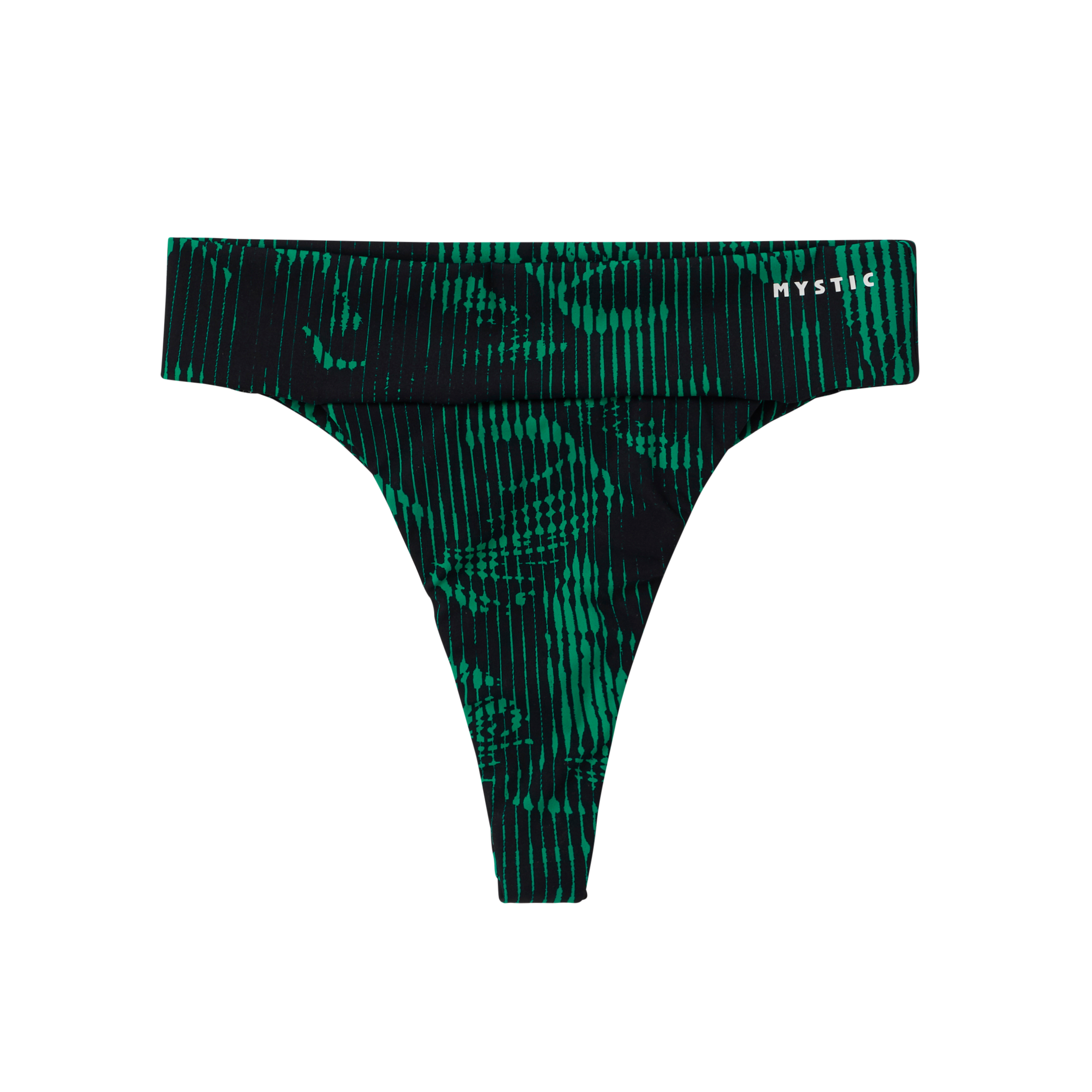 Mystic - Leia Athletic Bikini Bottom - Black / Green