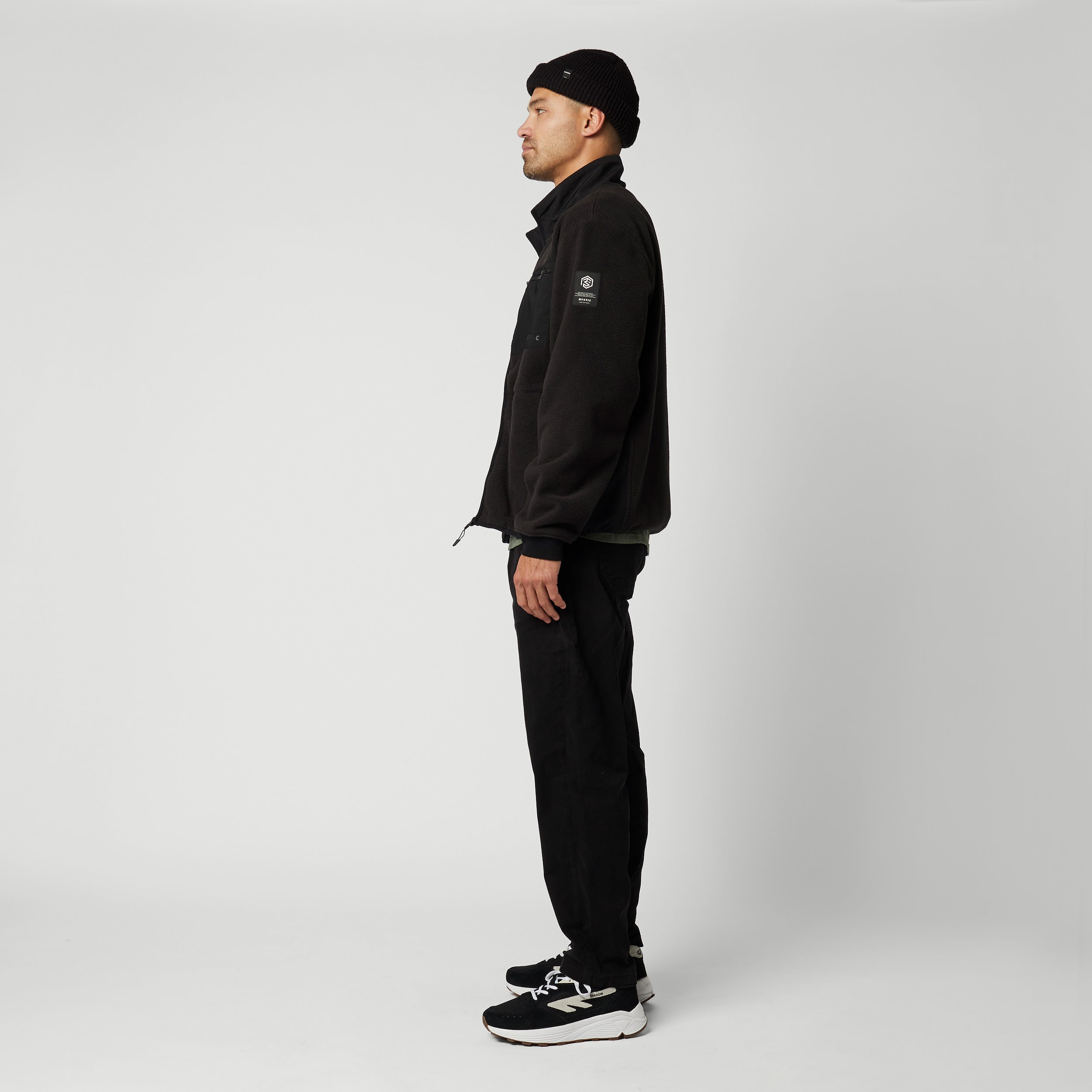 DTS Fleece Zip Thru Sweat - Black