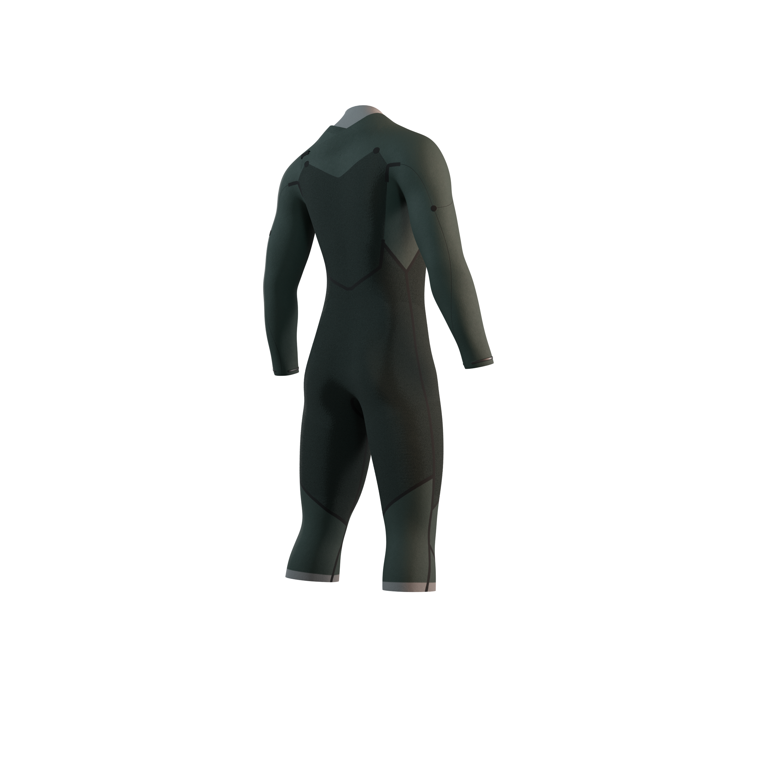 Mystic - Motion Longarm Shortleg 4/3mm Fzip - 2025 - Black