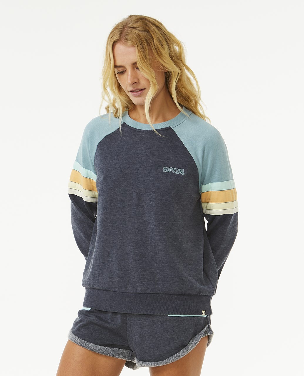 Surf Revival Raglan crew Fleece