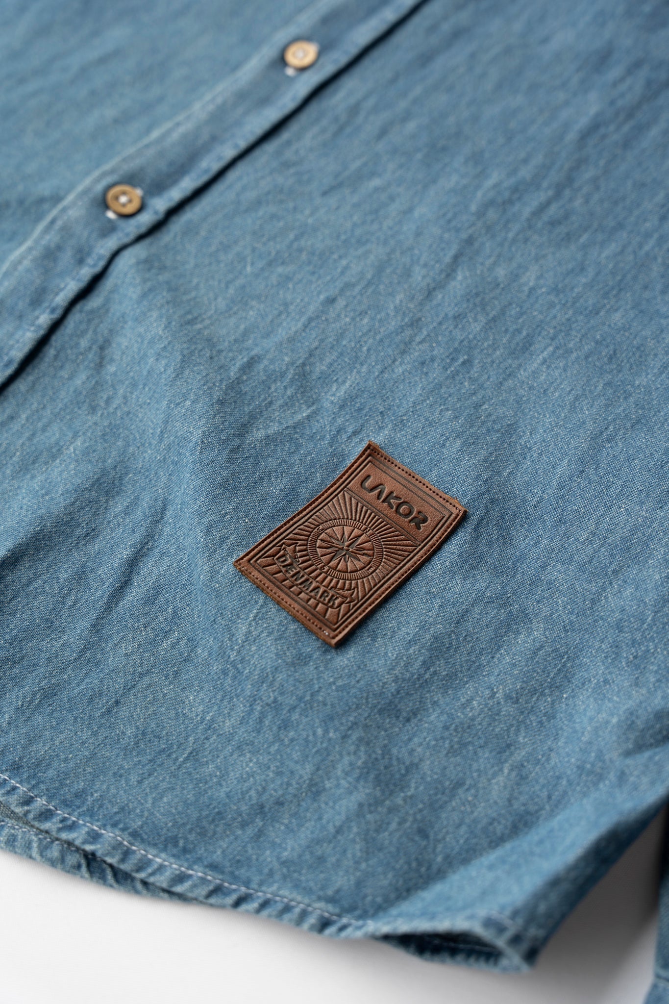Organic Denim Shirt (Medium Blue)
