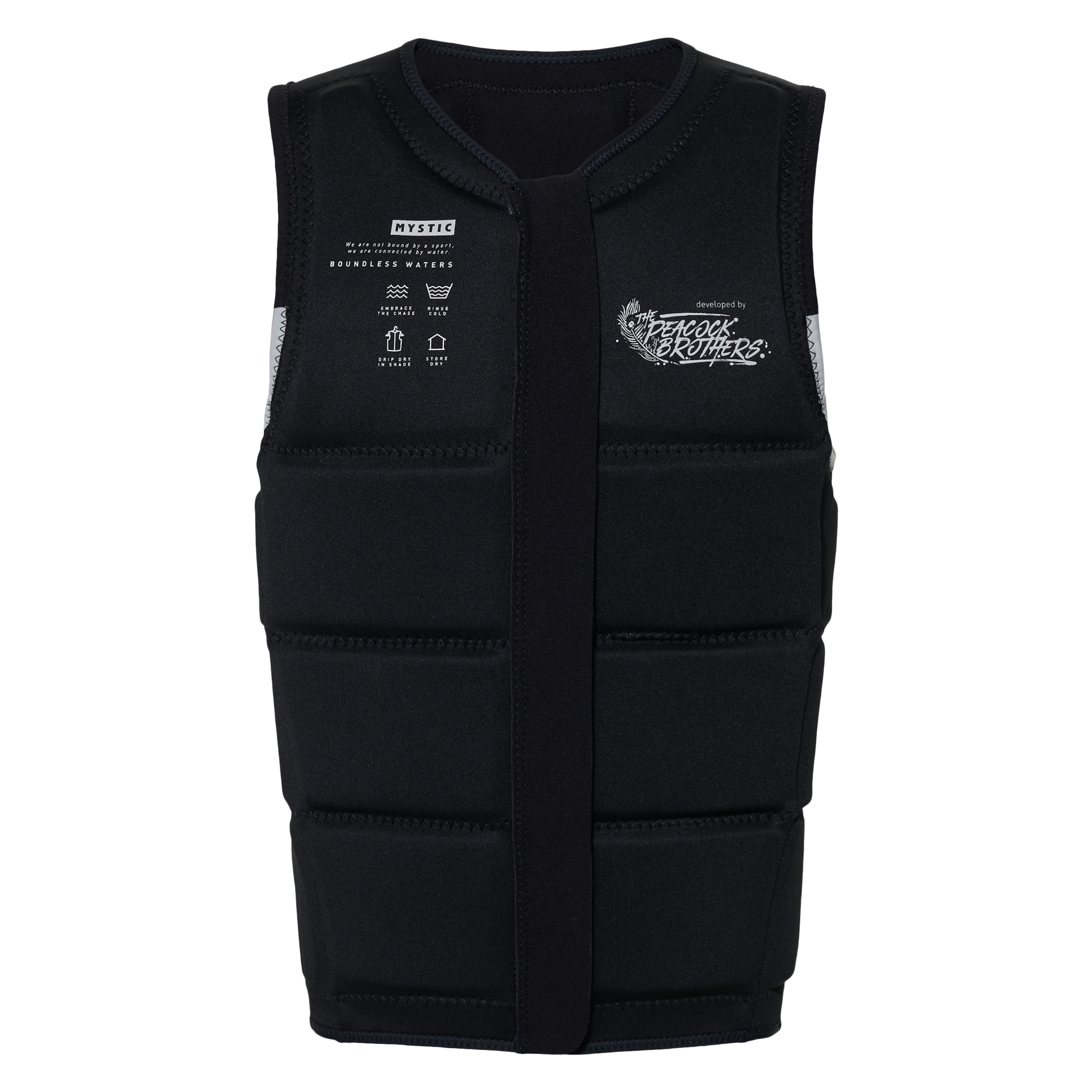 Peacock Impact Vest Fzip Wake 2024 - Black/White