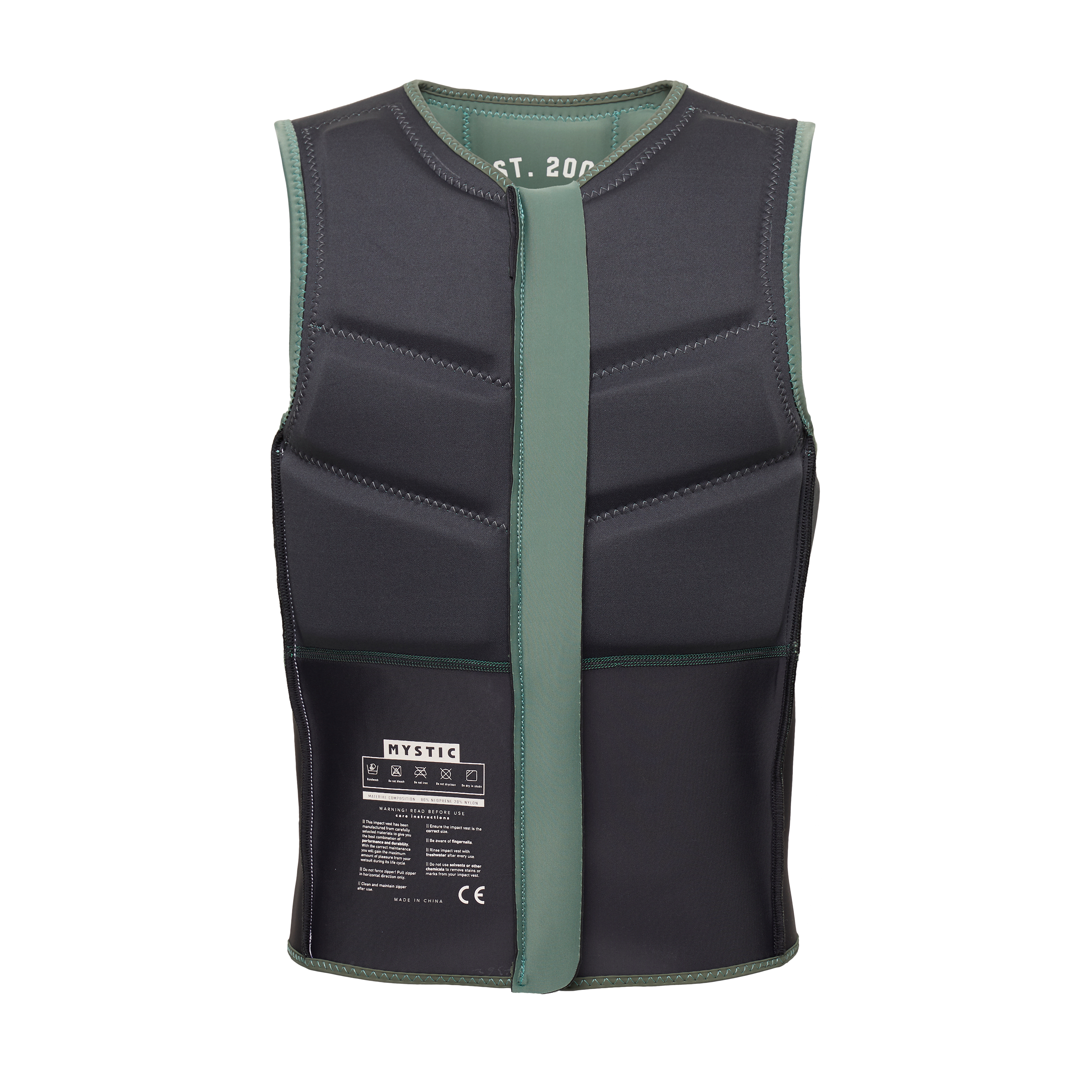 Star Impact Vest Fzip - Mørk Oliven