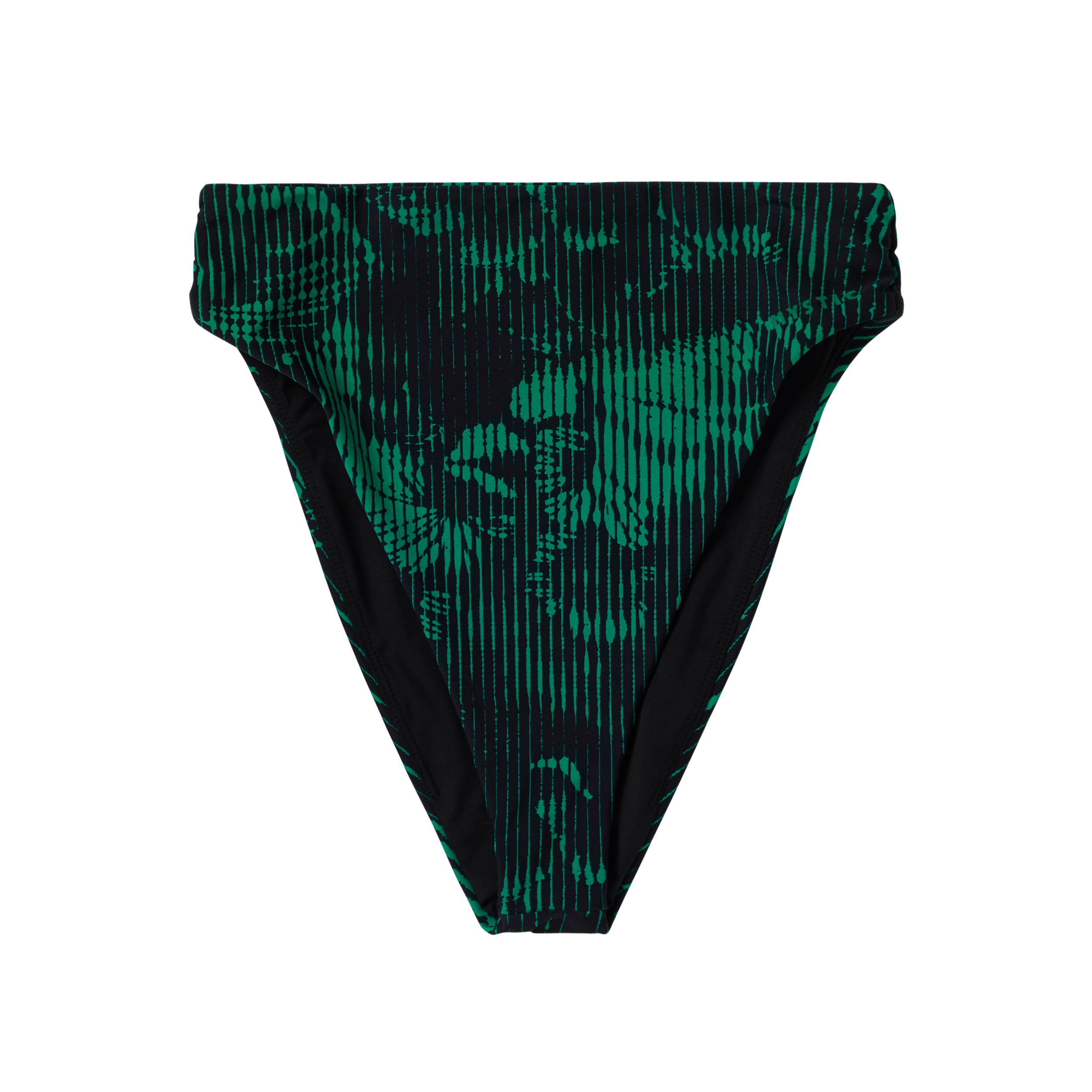 Mystic - Flashback Athletic Bikini Bottom - Black / Green