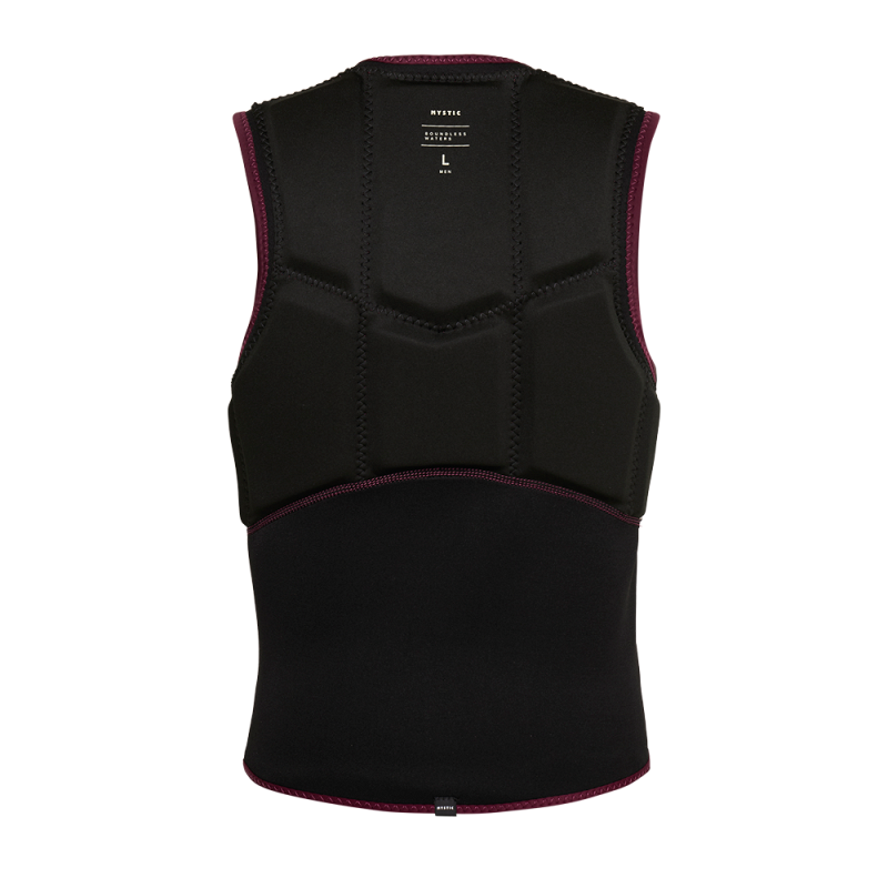 Star Impact Vest Fzip - Oxblood Red