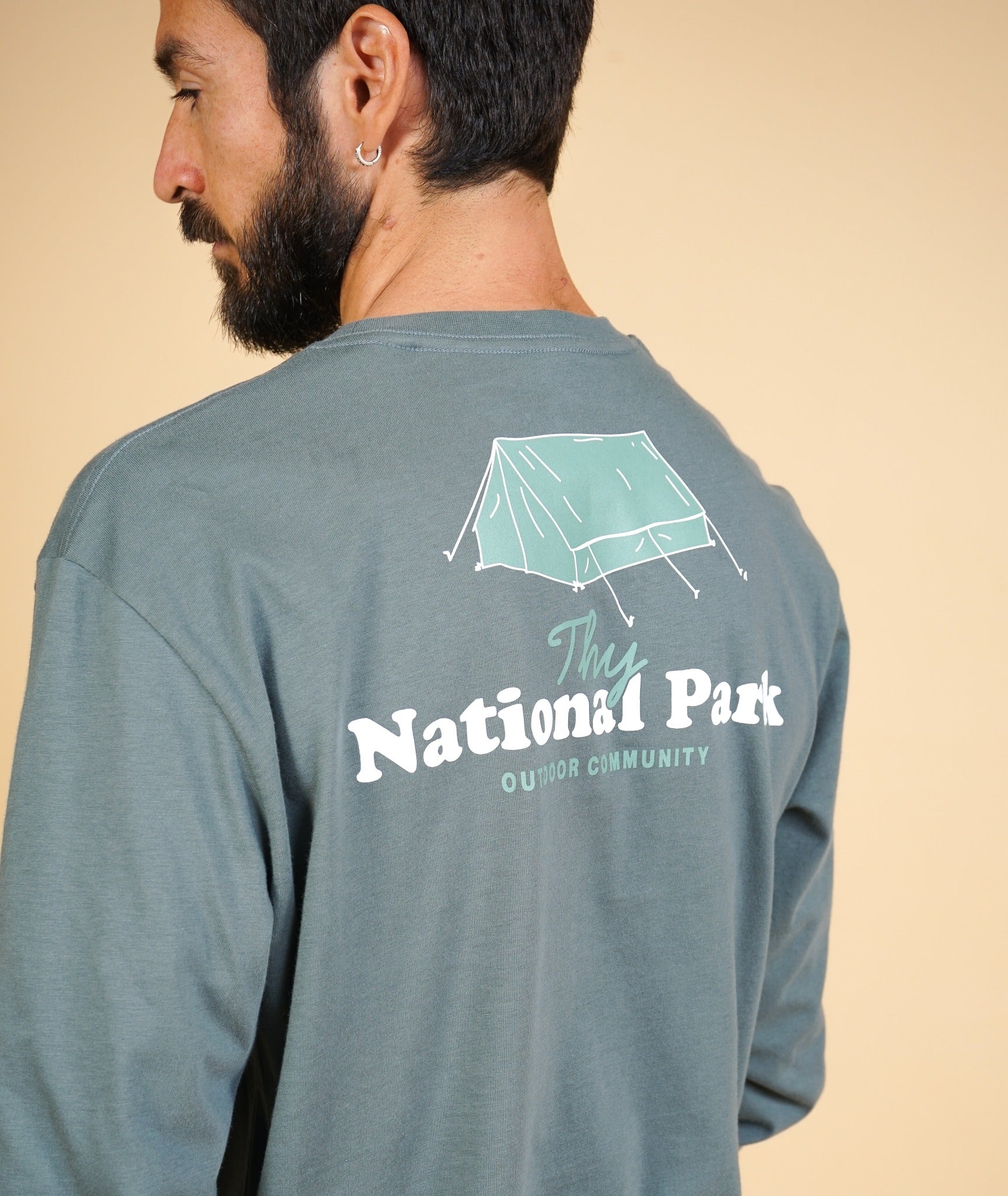 National Park Bp Men'S Brushed Ls T-Shirt