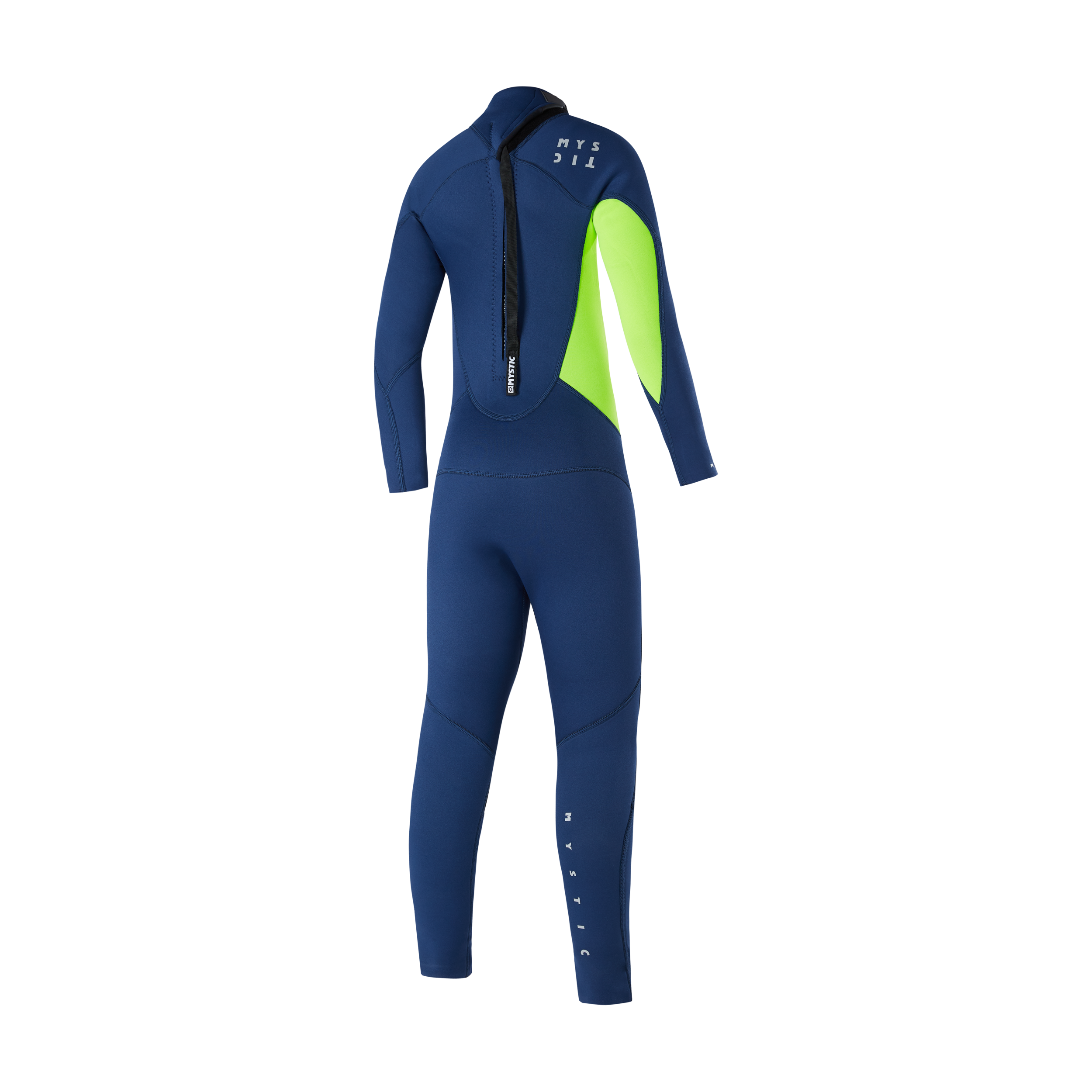 Mystic - Star Fullsuit 3/2mm Bzip Flatlock Junior - Night Blue