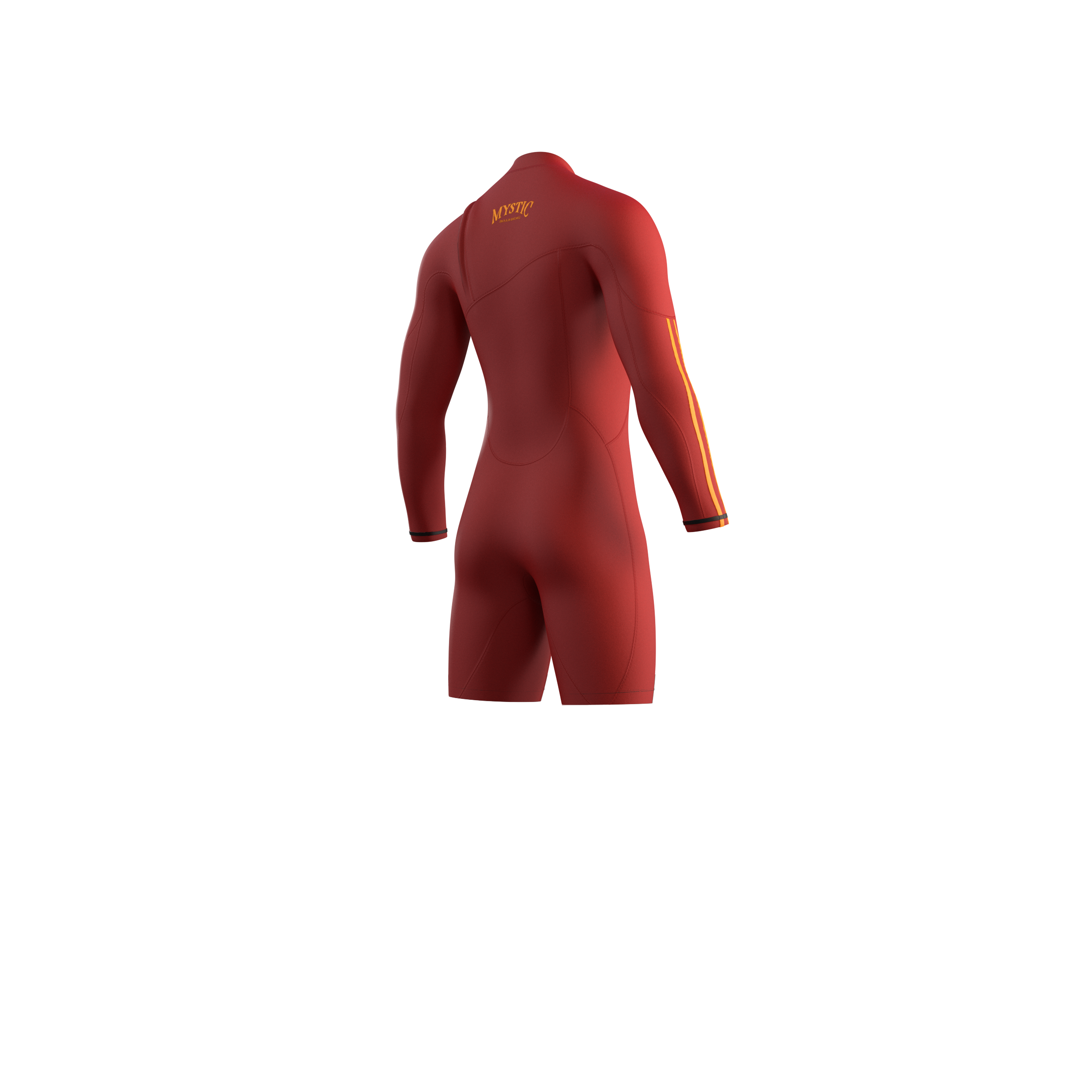 Mystic - The One Longarm Shorty 3/2mm Zipfree - Red